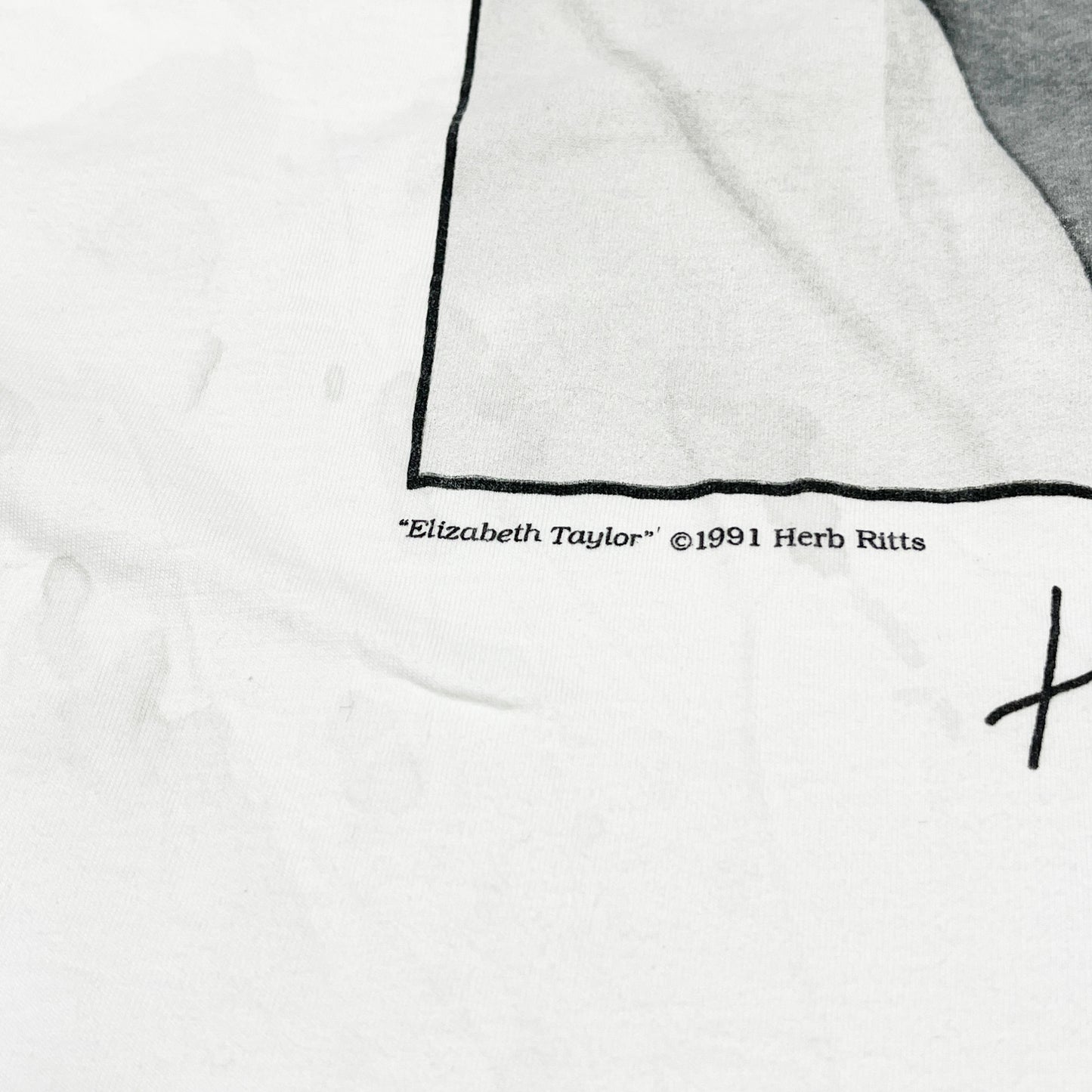 90's AmFAR Herb Ritts "Elizabeth Taylor" T Size (XL)