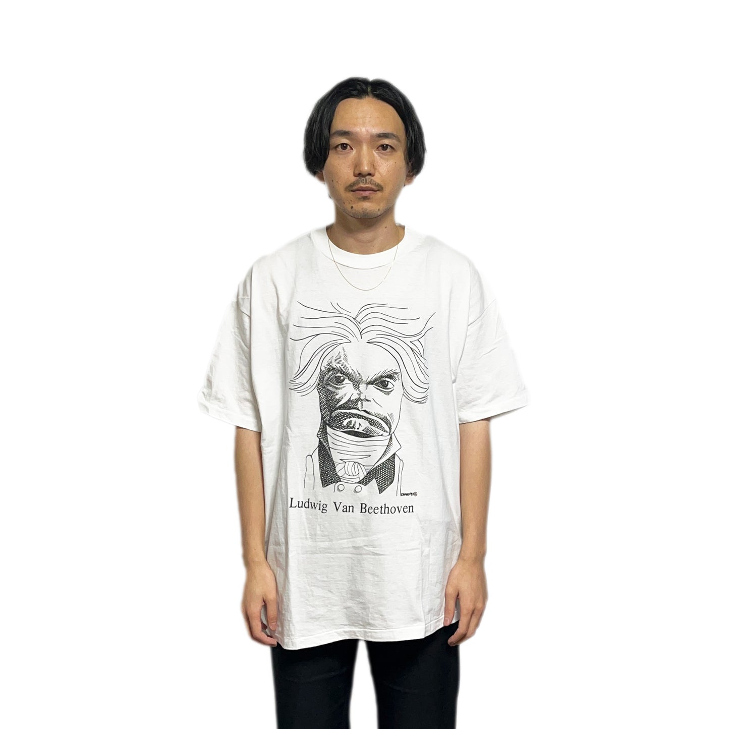 80's〜 Hanes Largely Literary Series "Beethoven" T Size (XL)