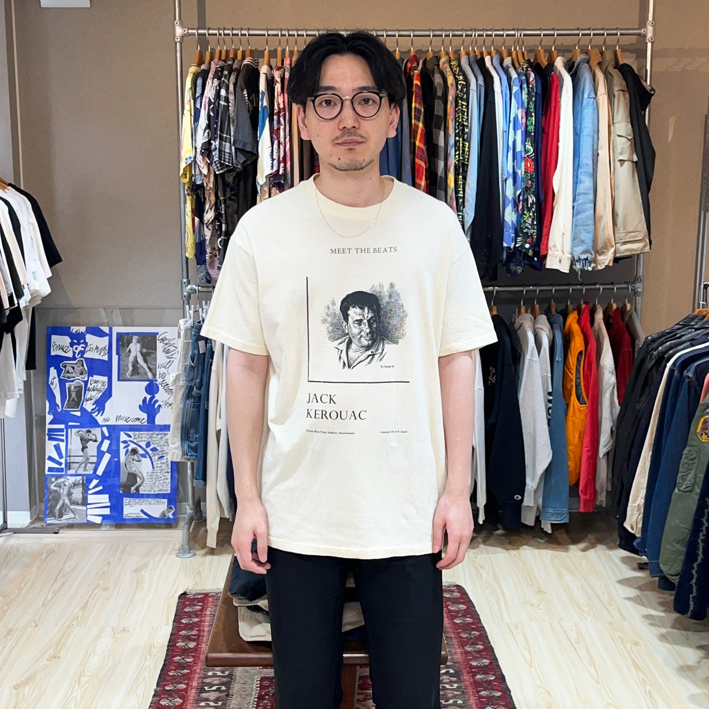 80's〜 Hanes Jack Kerouac T "R. CRUMB" Size (XL)