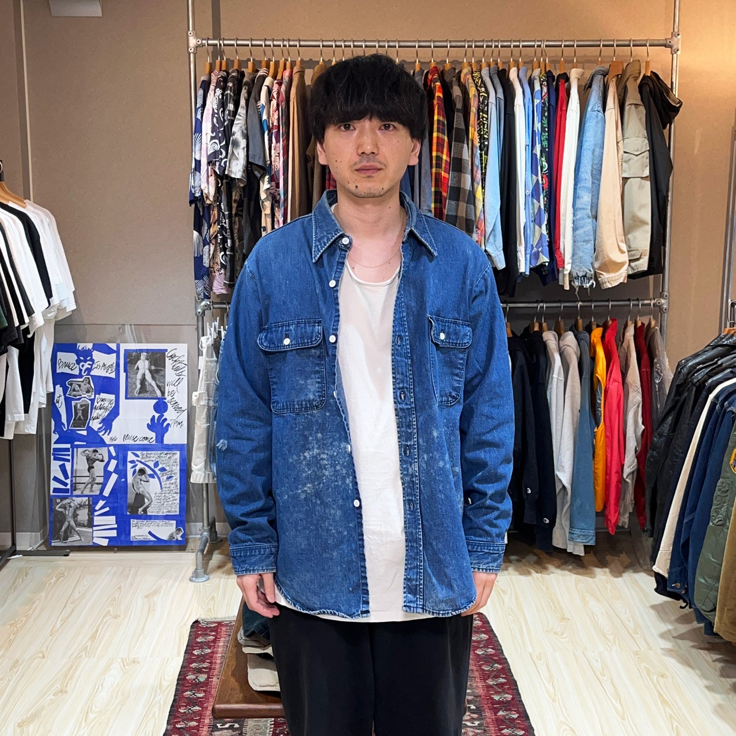 60's〜 BB Brand Denim SH Size (16 1/2)位