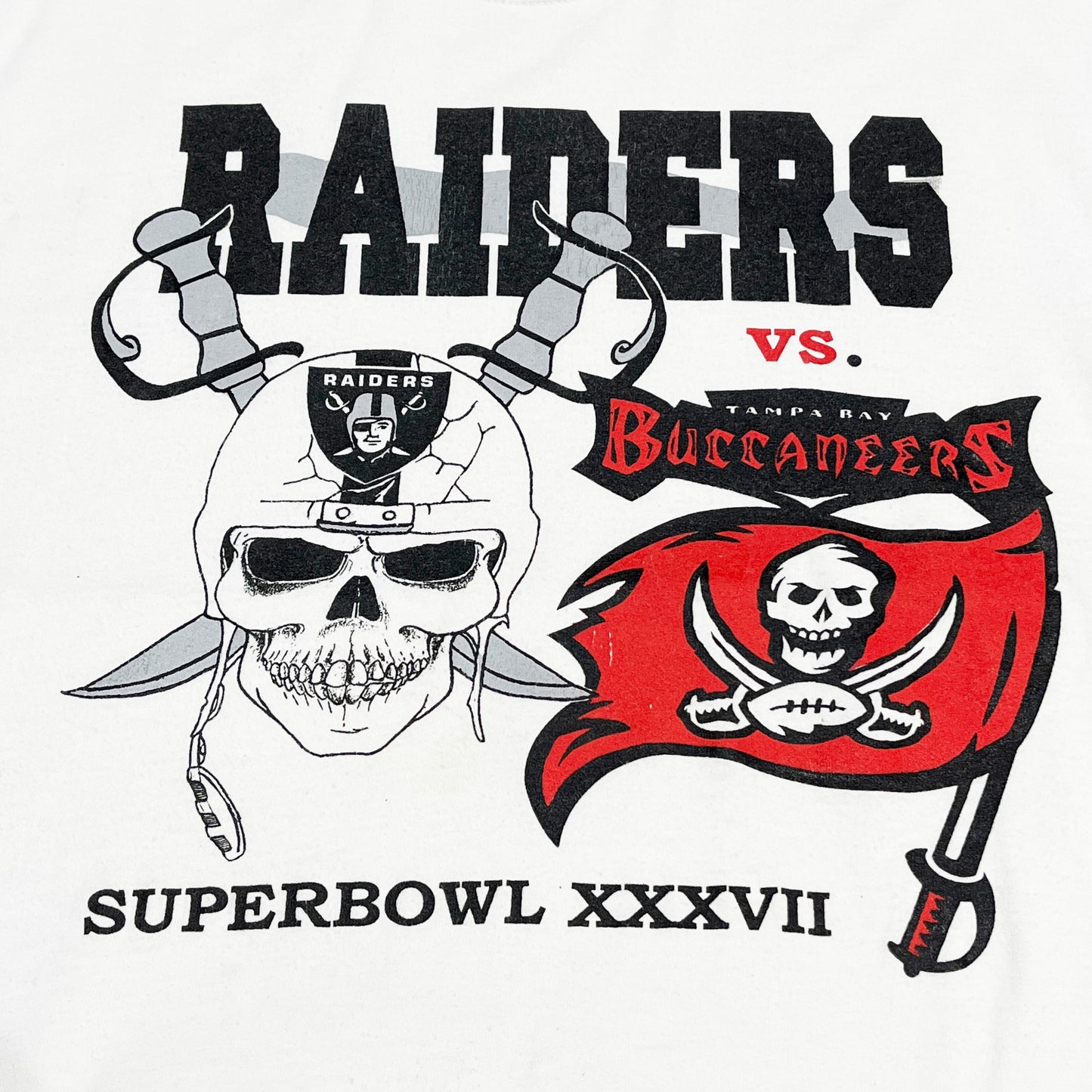 00's Gildan Raiders Vs. Tampa Bay Buccaneers T Size (M)