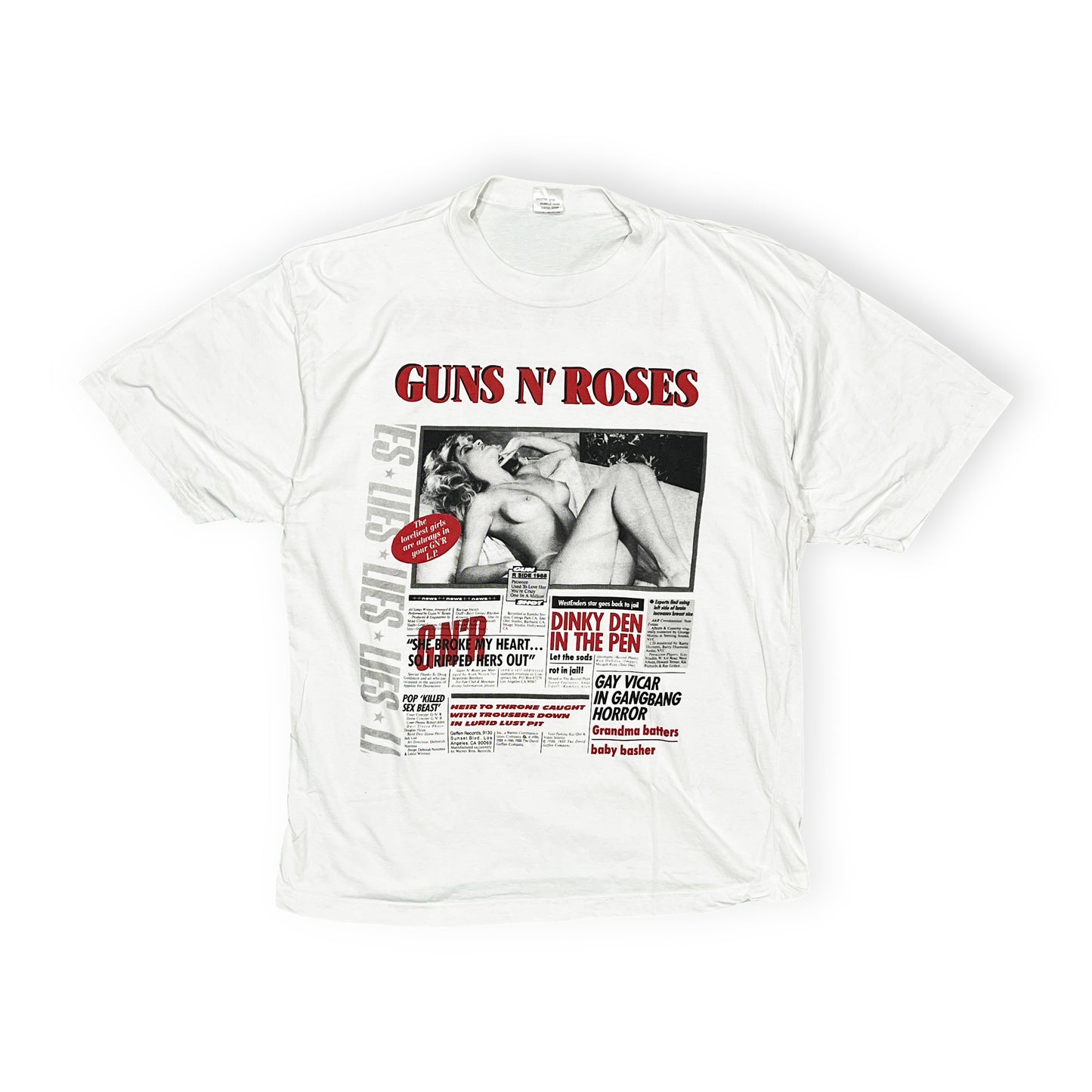 80's〜 Euro Guns N' Roses T Size (L)
