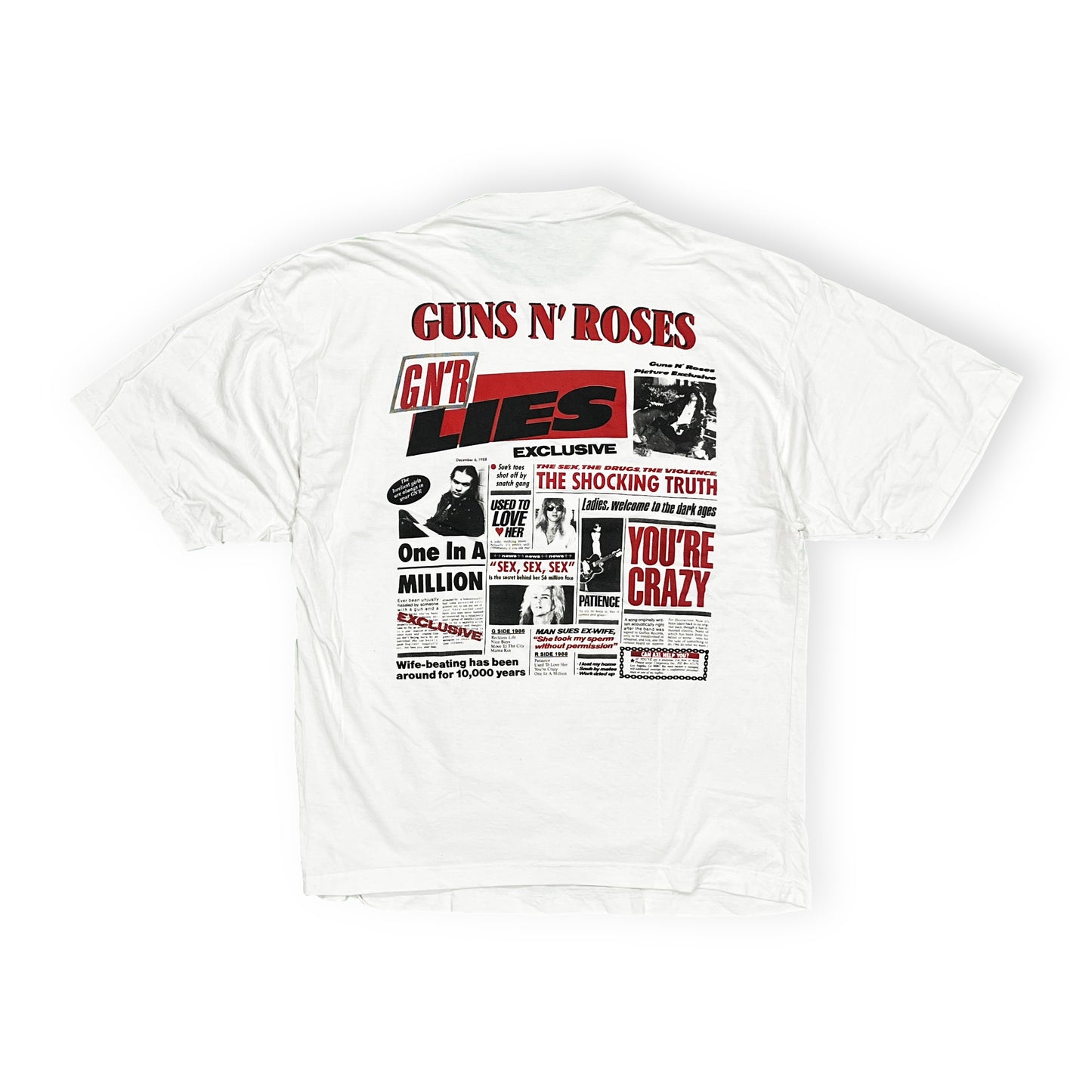 80's〜 Euro Guns N' Roses T Size (L)
