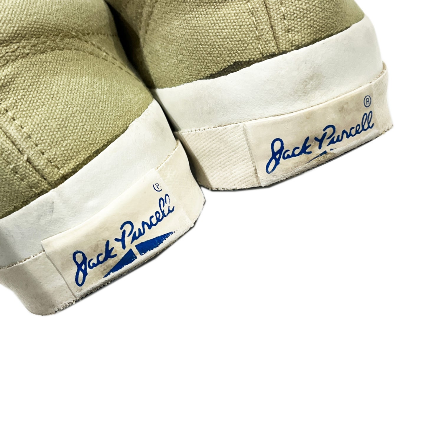 90s Converse Jack Purcell スリッポン 5 1/2 ブランドタグ 靴紐 Jack Purcellロゴ