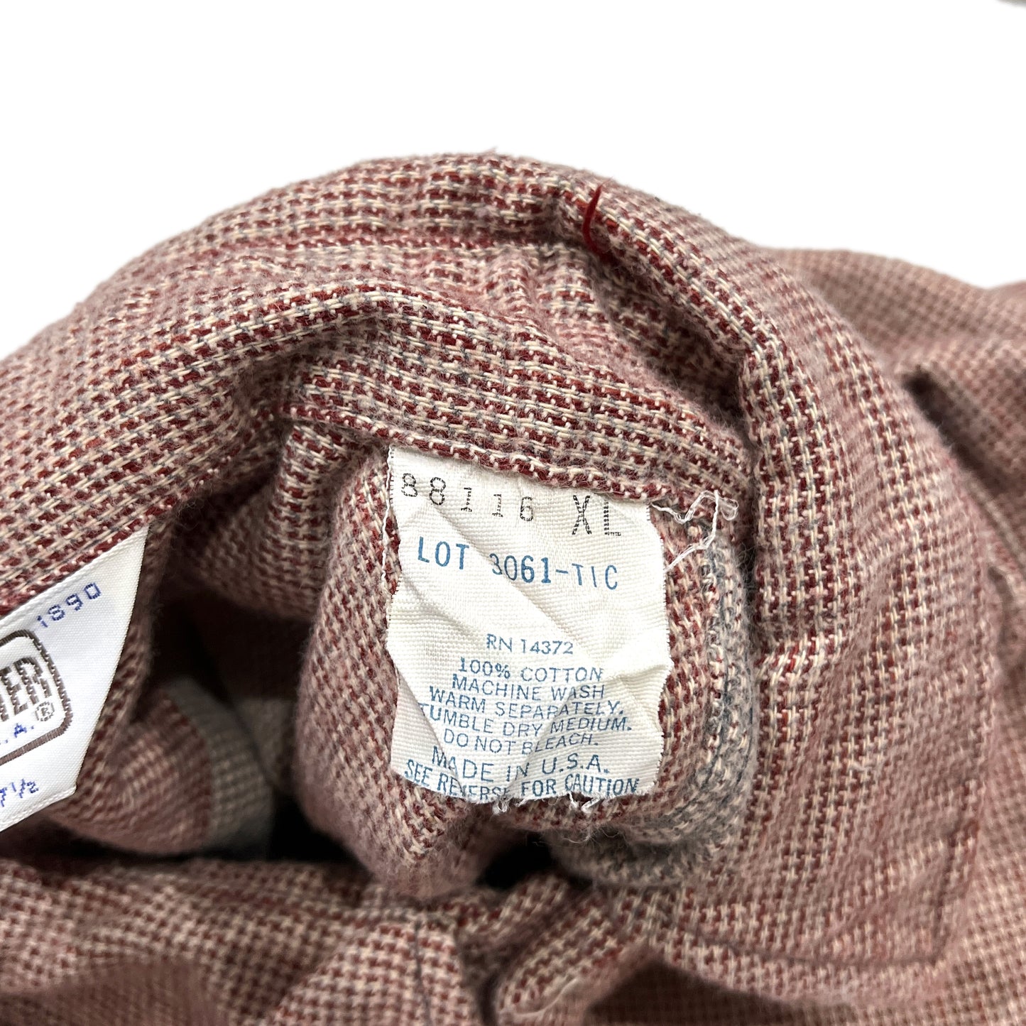 70's FIVEBROTHER Nel SH 好配色チェック Size (XL)