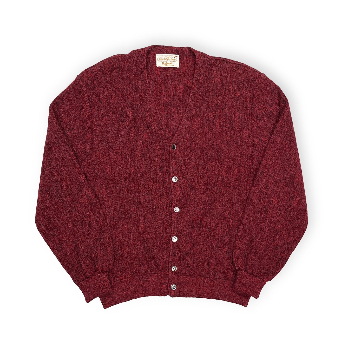 70's Alpaca X Wool Cardigan Size (L)