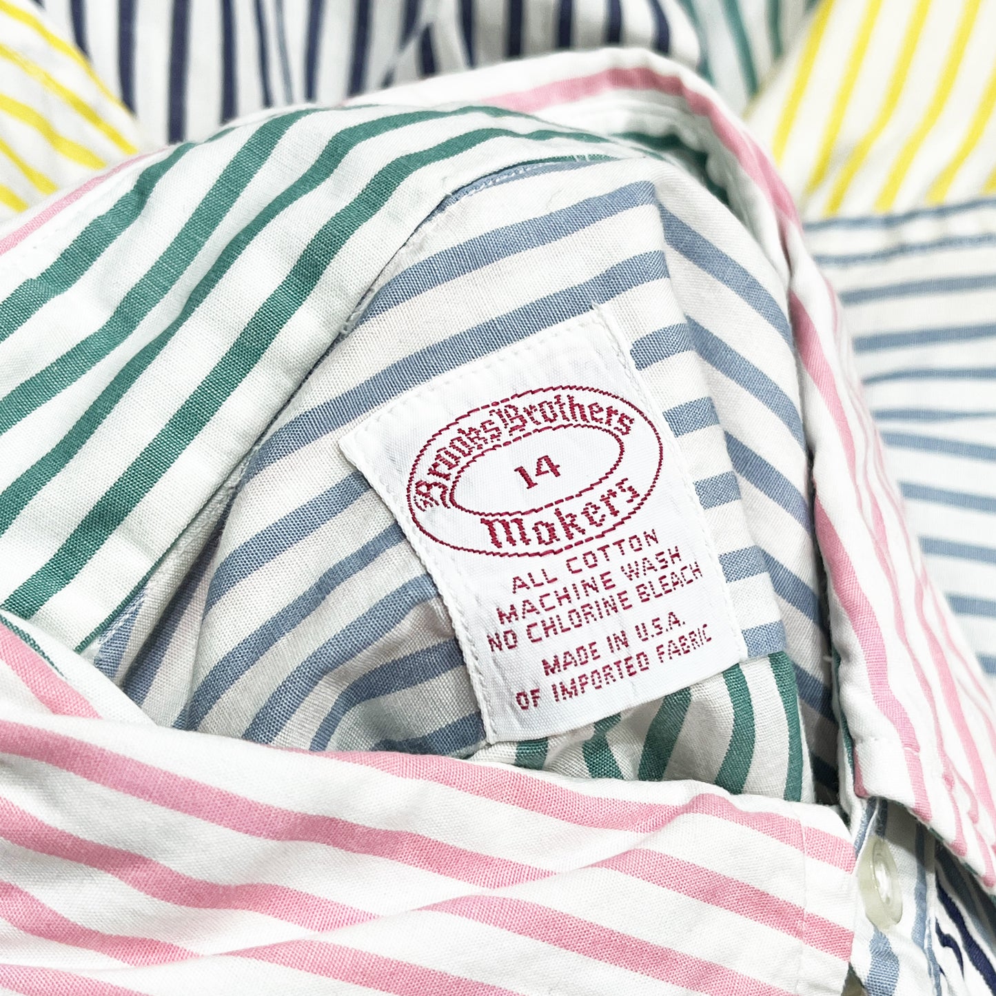 USA製 Brooks Brothers クレイジーパターン SH Size (14)