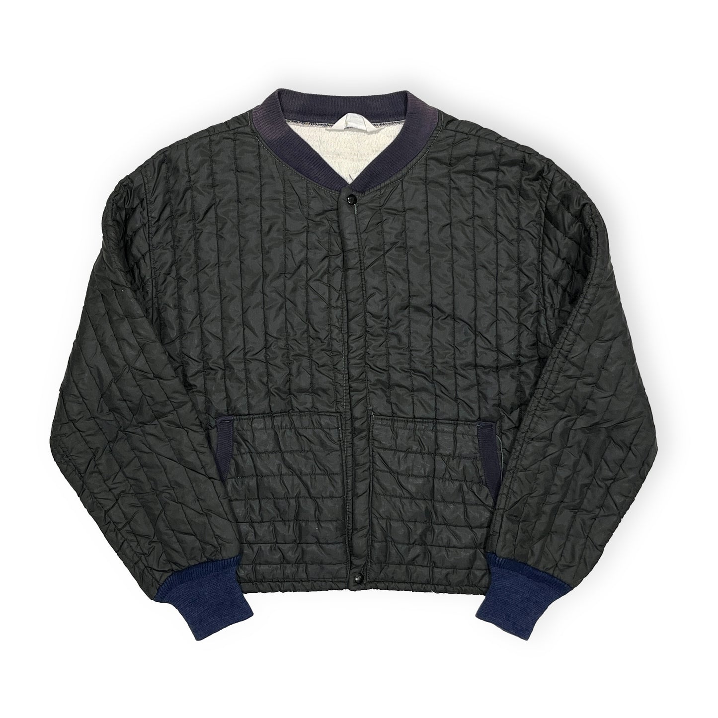 70's TOWNCRAFT Black Quilting JKT Size (L)