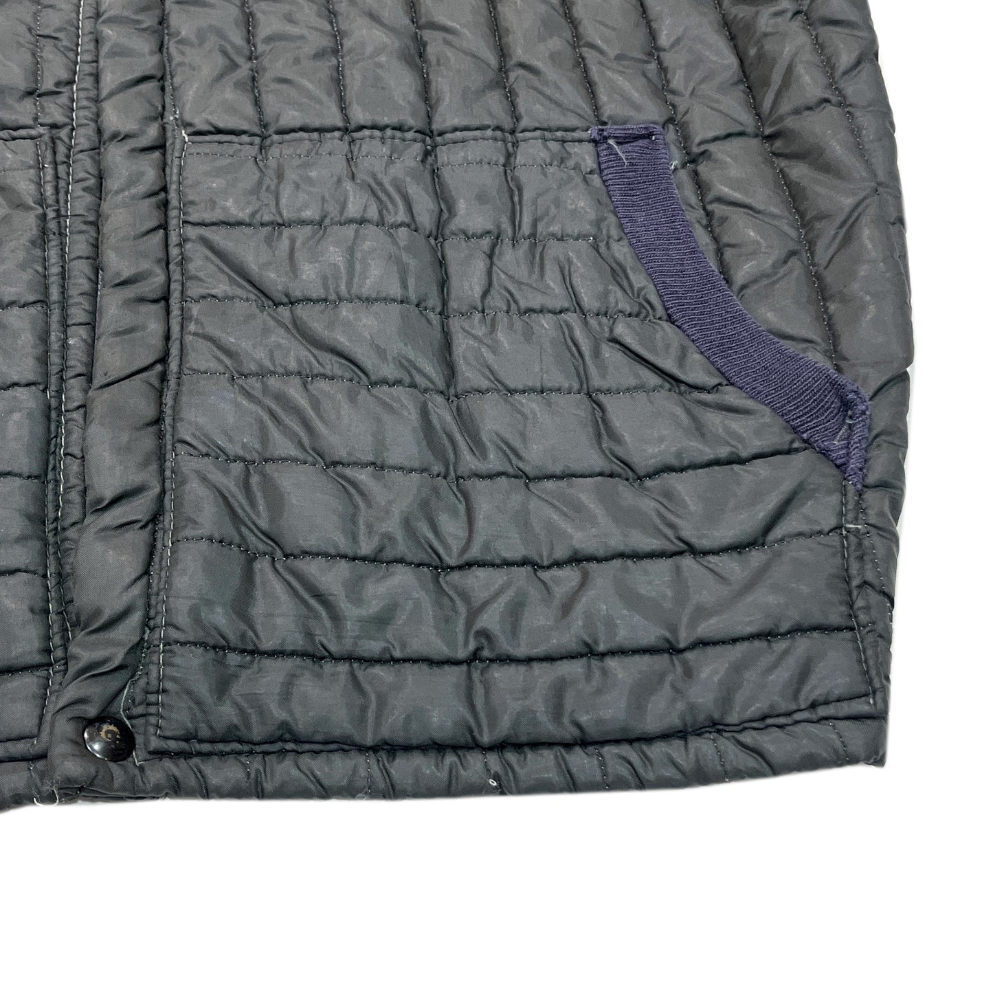 70's TOWNCRAFT Black Quilting JKT Size (L)