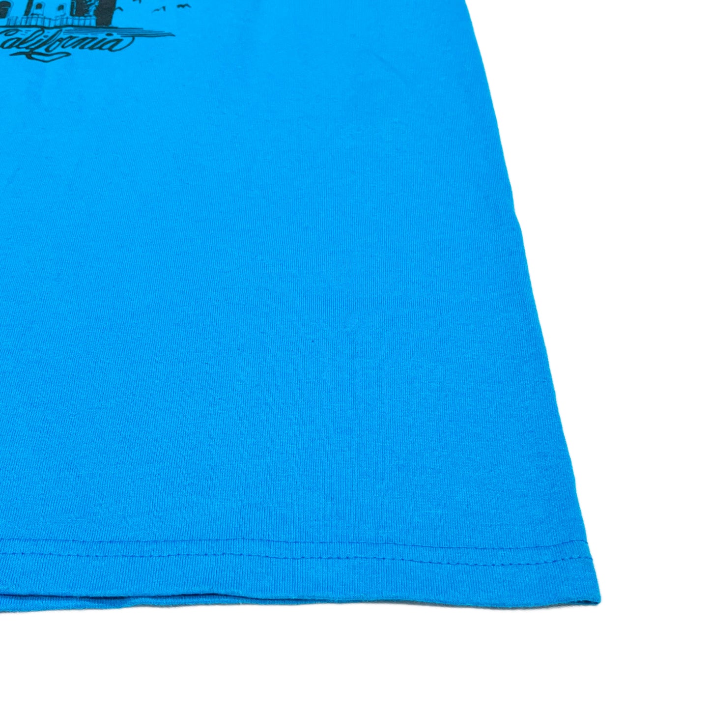90s〜 Hanes The Birds T M ディテール 3 Tシャツの袖と裾のディテール プリントの端が見える