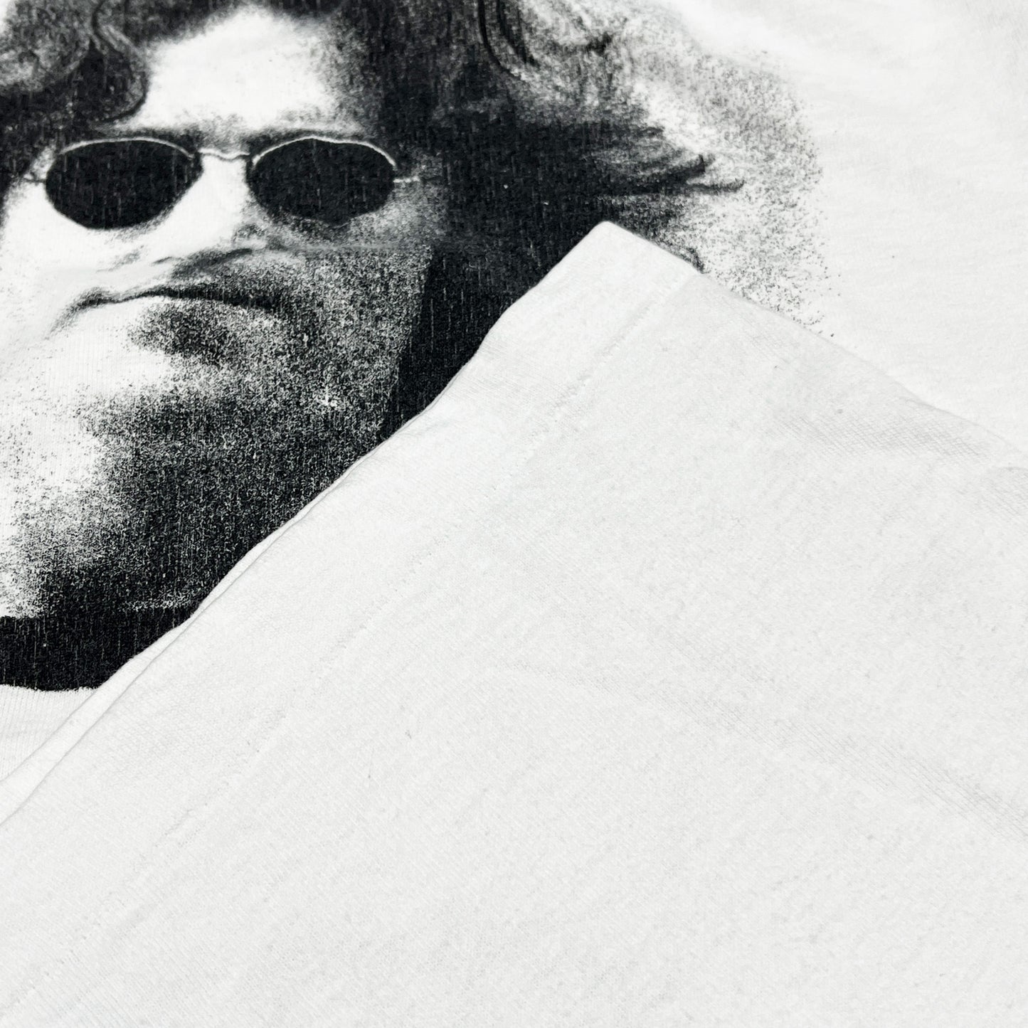 90s FRUIT OF THE LOOM John Lennon T XL ディテール 2 Tシャツの袖とプリントのディテール