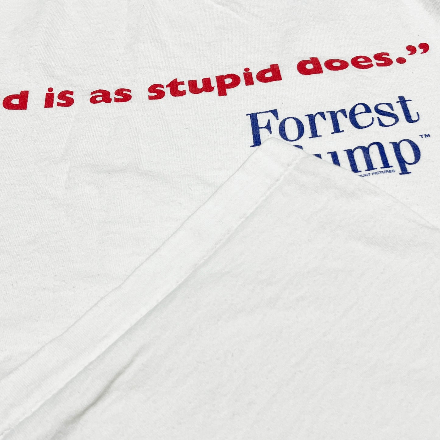 90s All Sport Forrest Gump T XL ディテール 3 フォントのディテール フォントの著作権表記