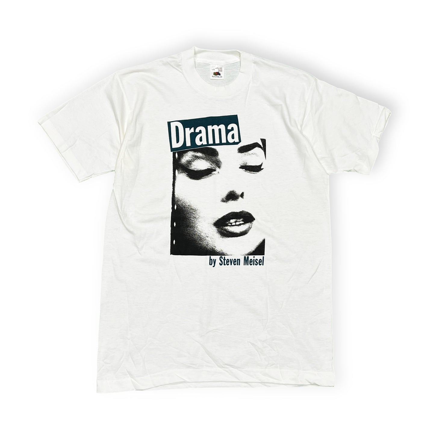 90's FRUIT OF THE LOOM Steven Meisel "Drama" T Size (L) Deadstock