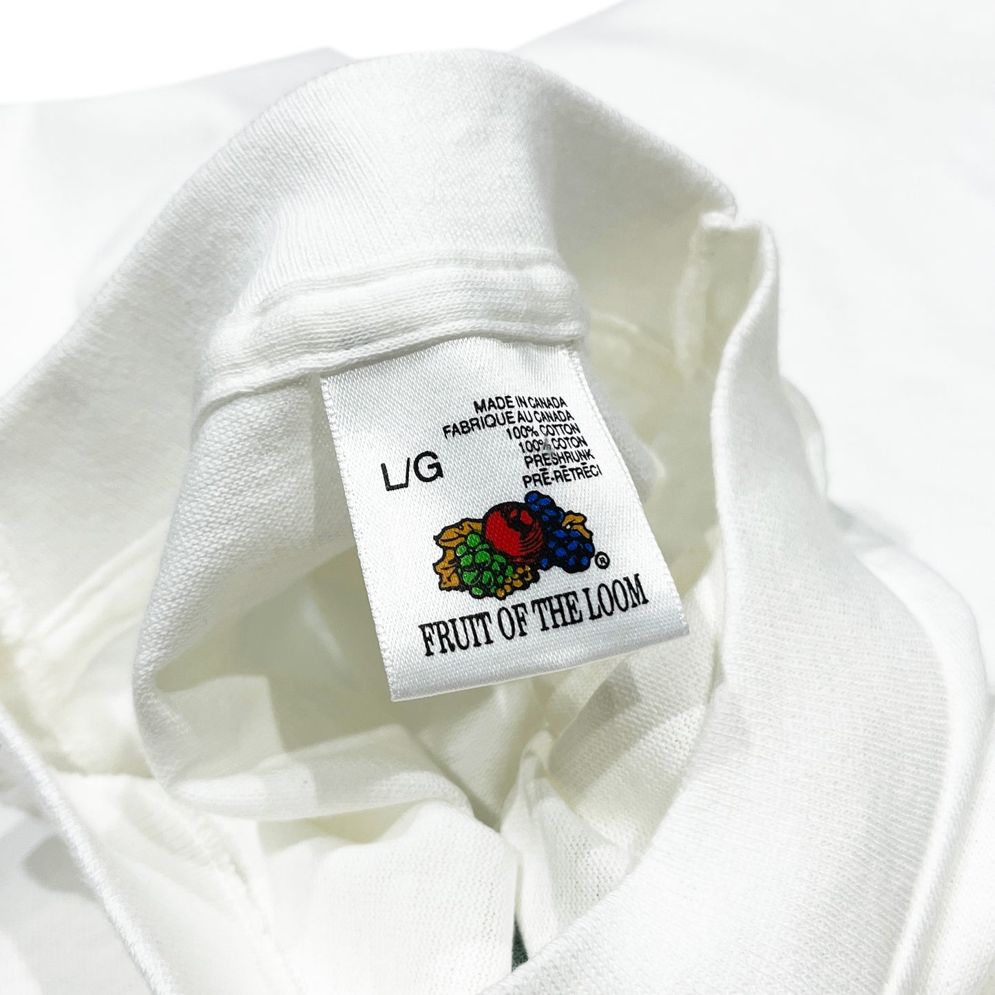 90's FRUIT OF THE LOOM Steven Meisel "Drama" T Size (L) Deadstock