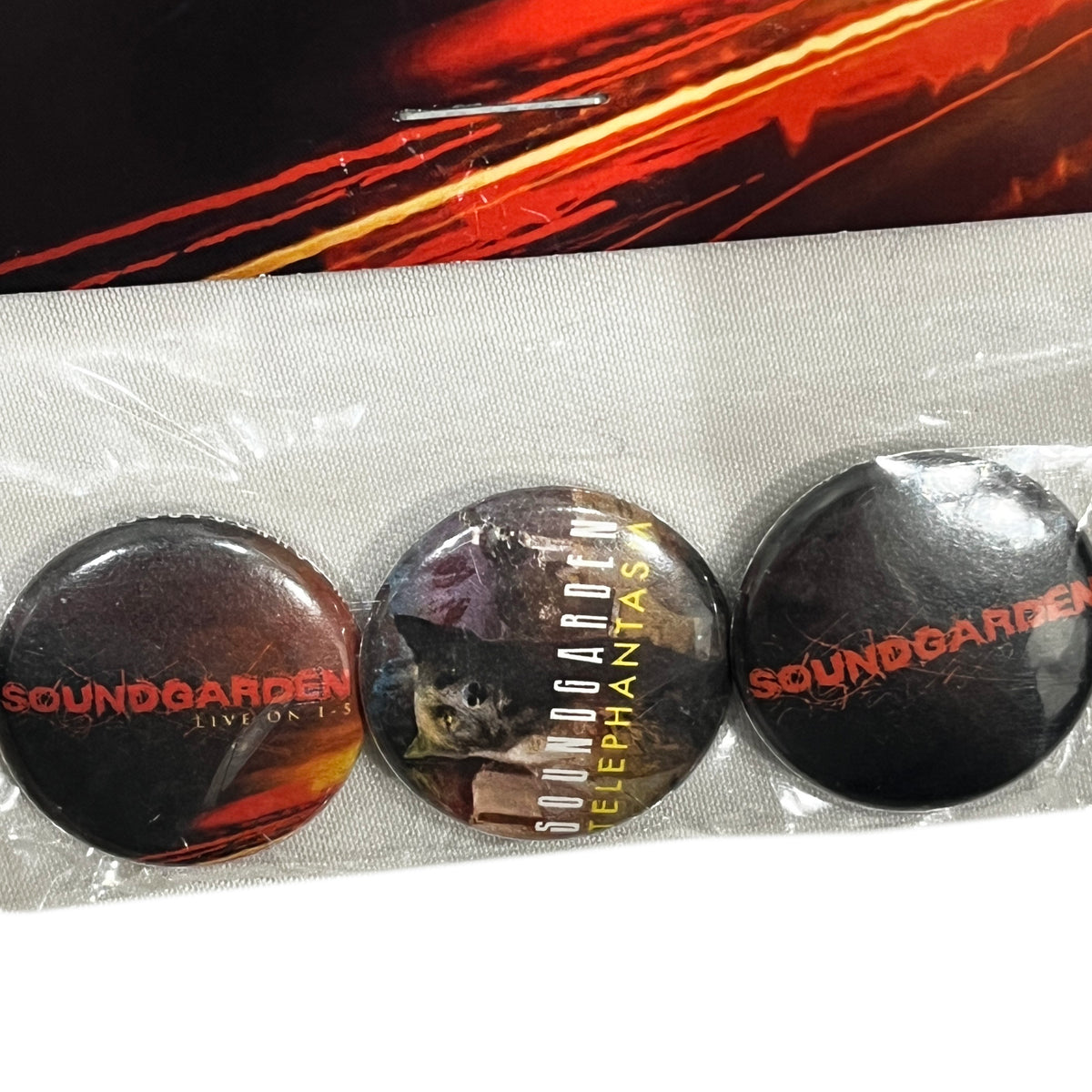 Soundgarden Badge 3P Deadstock ディテール 3枚のバッジの詳細 特に中央のバッジのデザイン