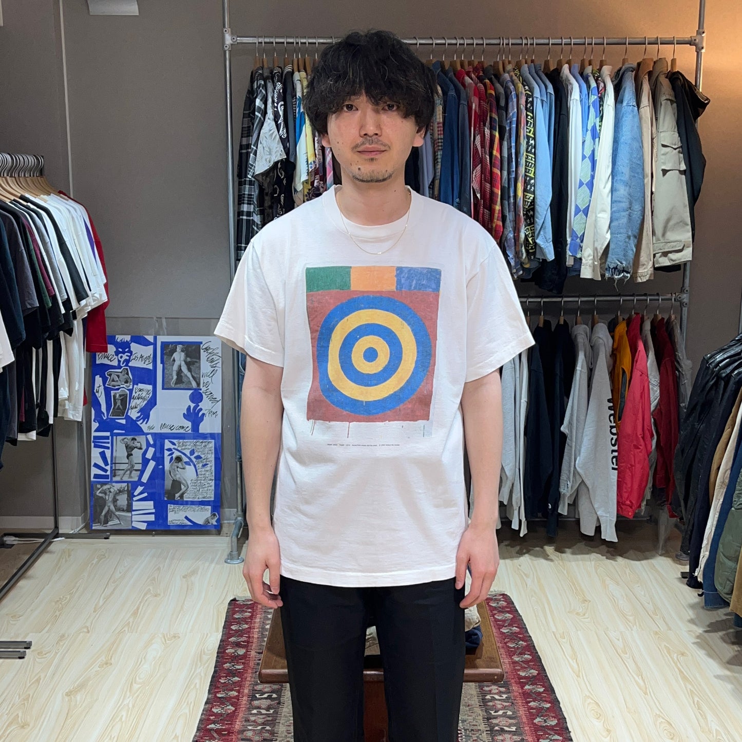 90's FRUIT OF THE LOOM Jasper Johns T Size (XL)