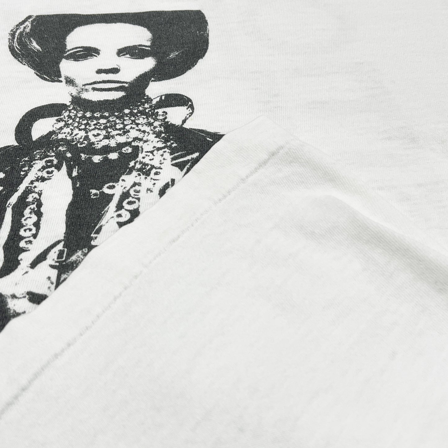 90s FRUIT OF THE LOOM Irving Penn Vogue Photo T L ディテール プリントのディテールとタグ