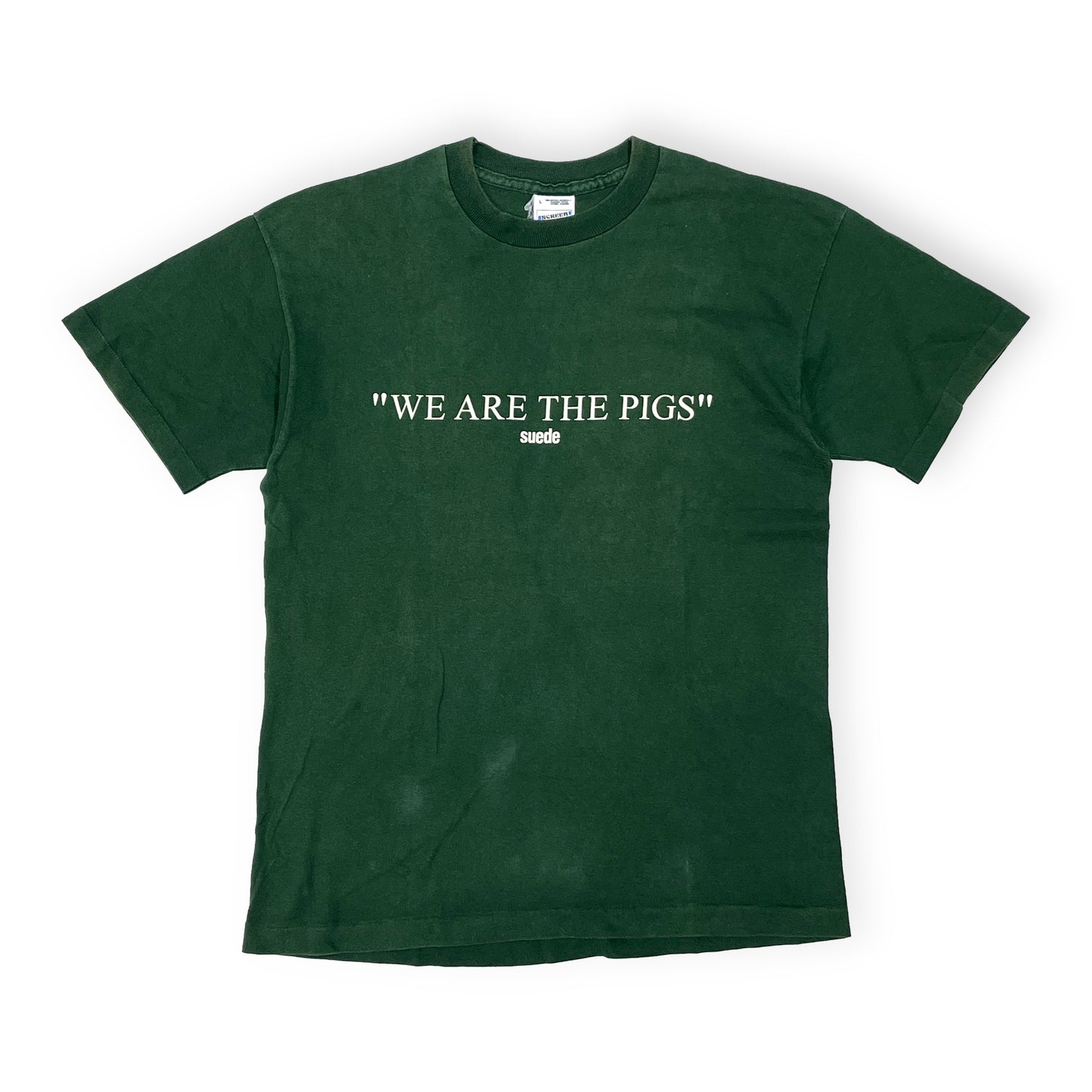 90's SCREEN STARS Suede "WE ARE THE PIGS" T Size (L)