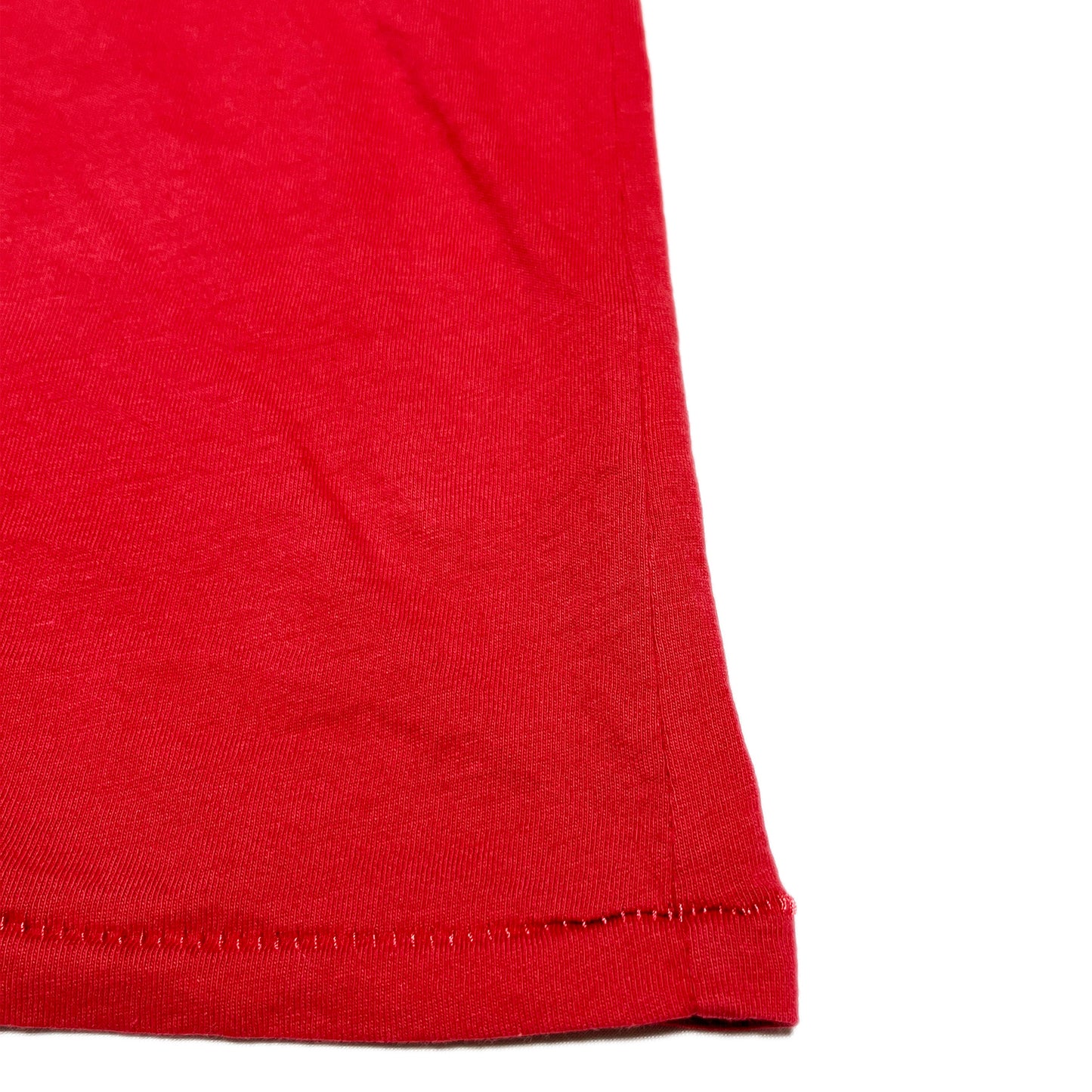 Old Gap Richard Giglio T M ディテール 赤いTシャツの裾 縫い目と素材の質感