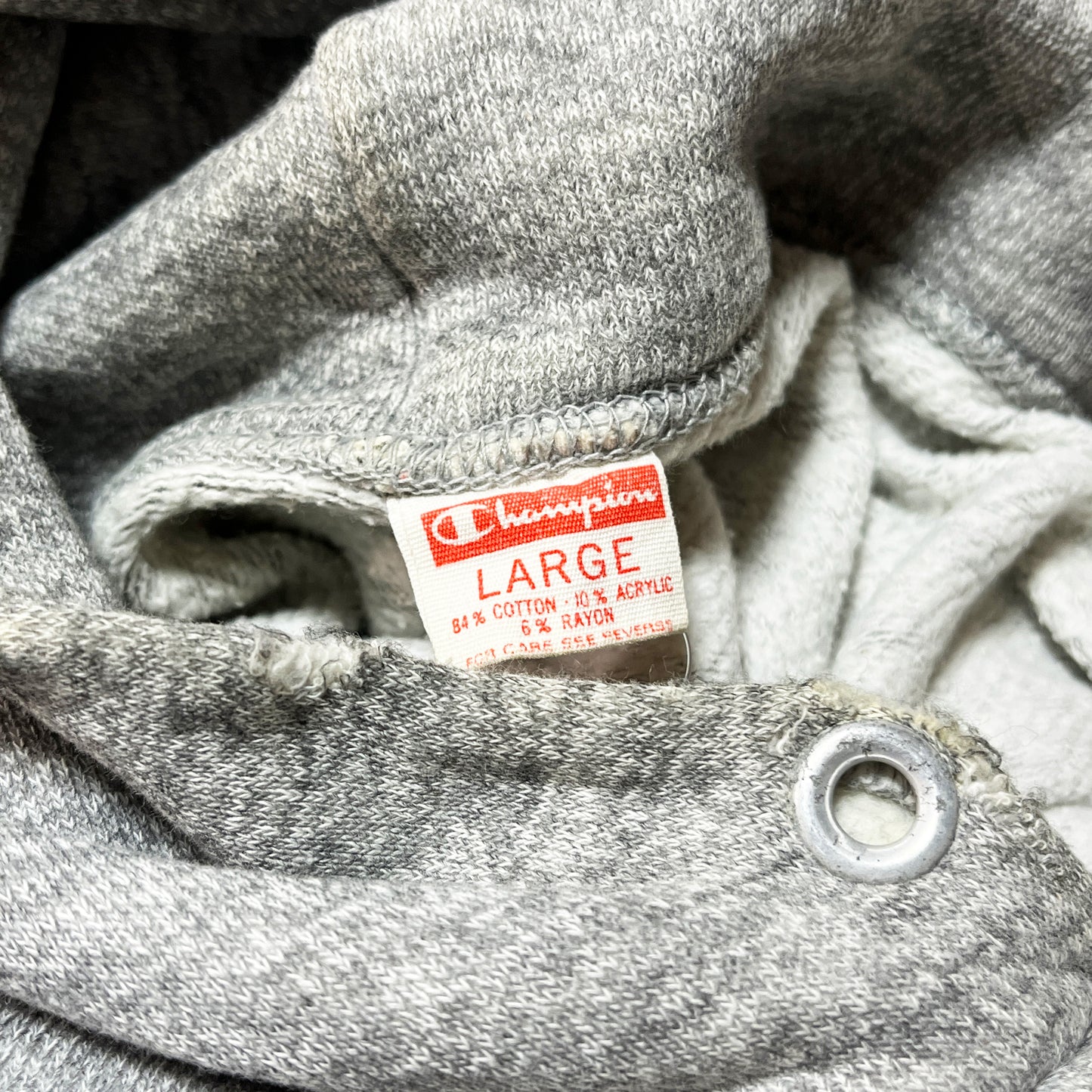 70's Champion 霜降りグレー Parka Size (L)