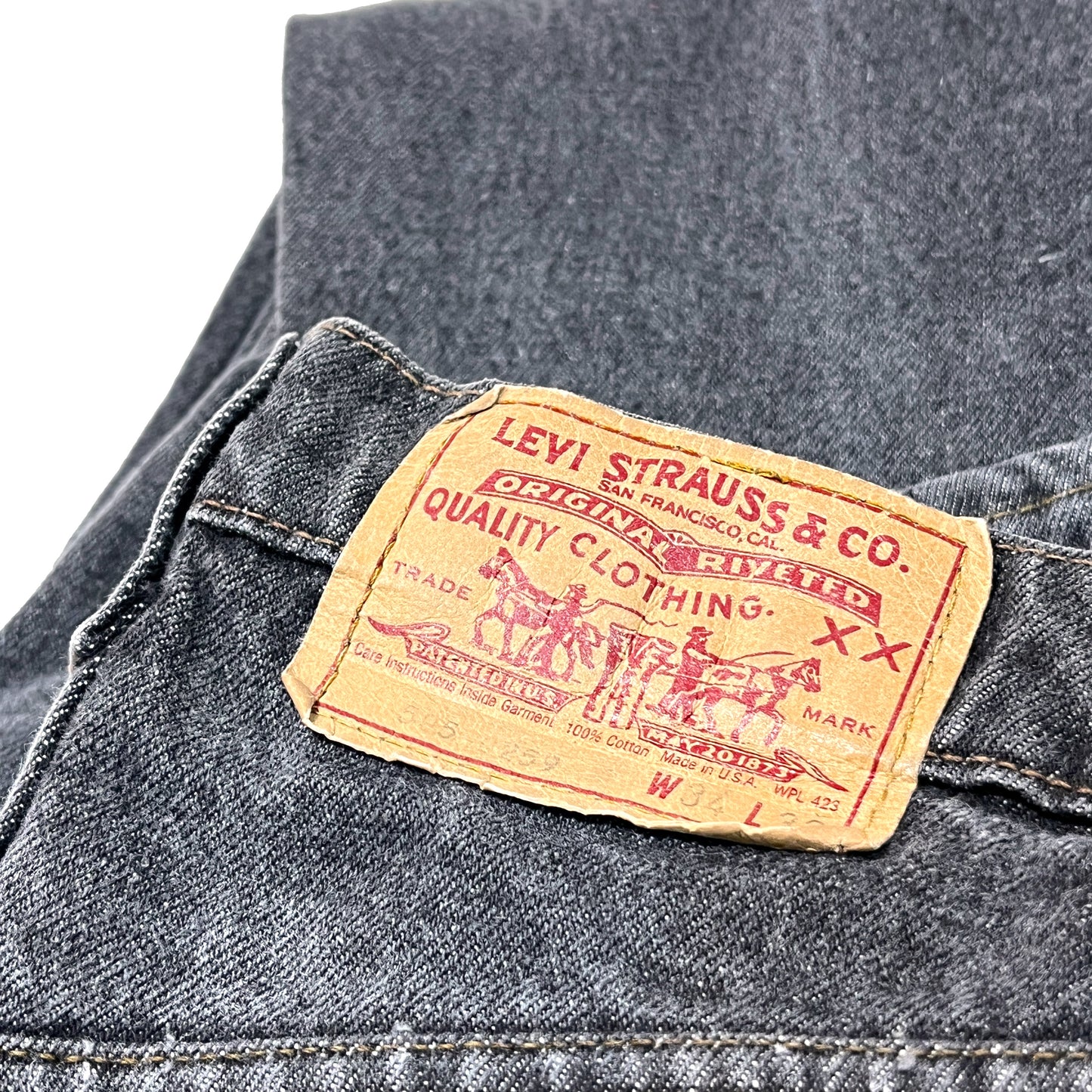 アメリカ製 Levi's 505 Black Denim PT Size (W34 L31)位