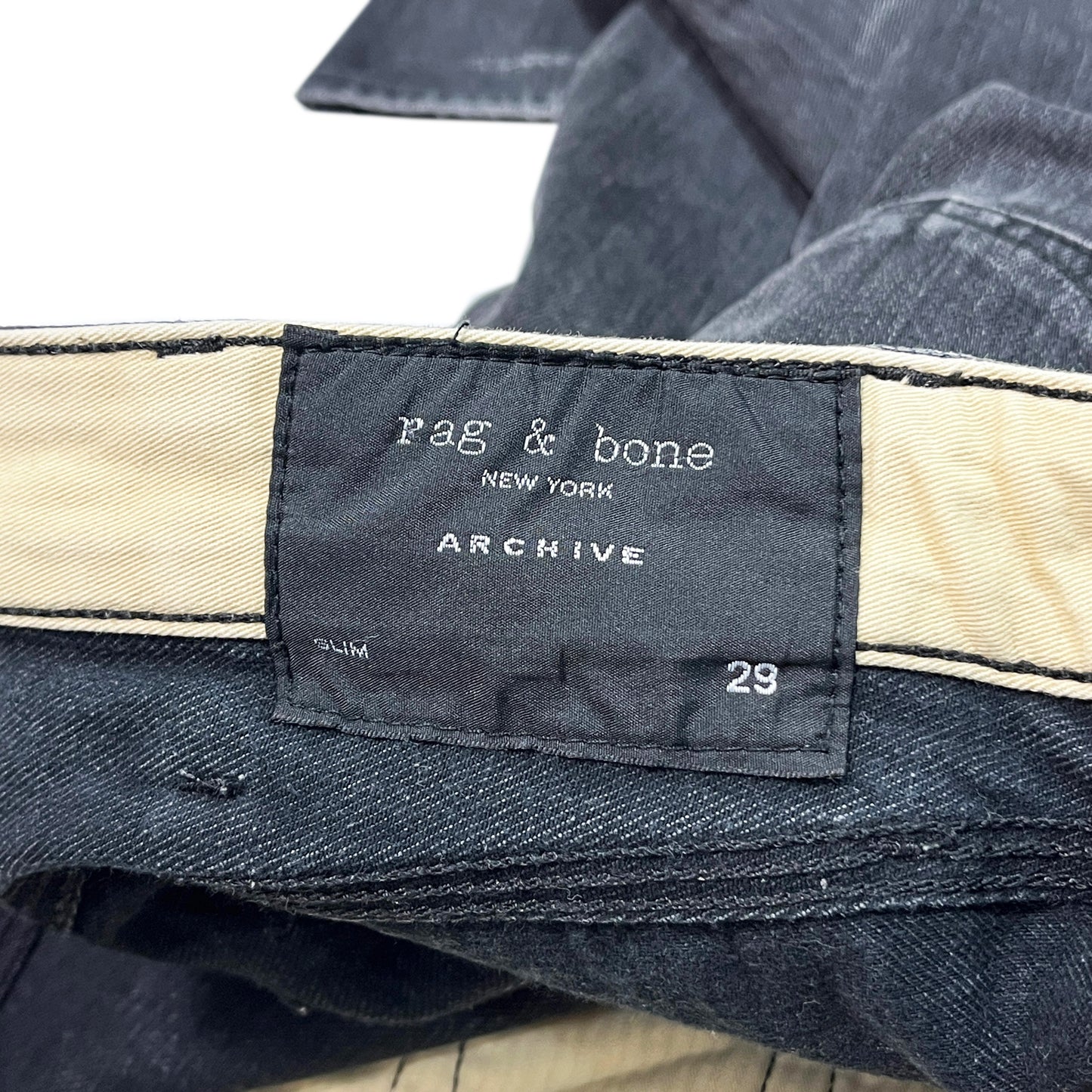 Rag & Bone Black Denim Skinny PT Size (W31 L30)位