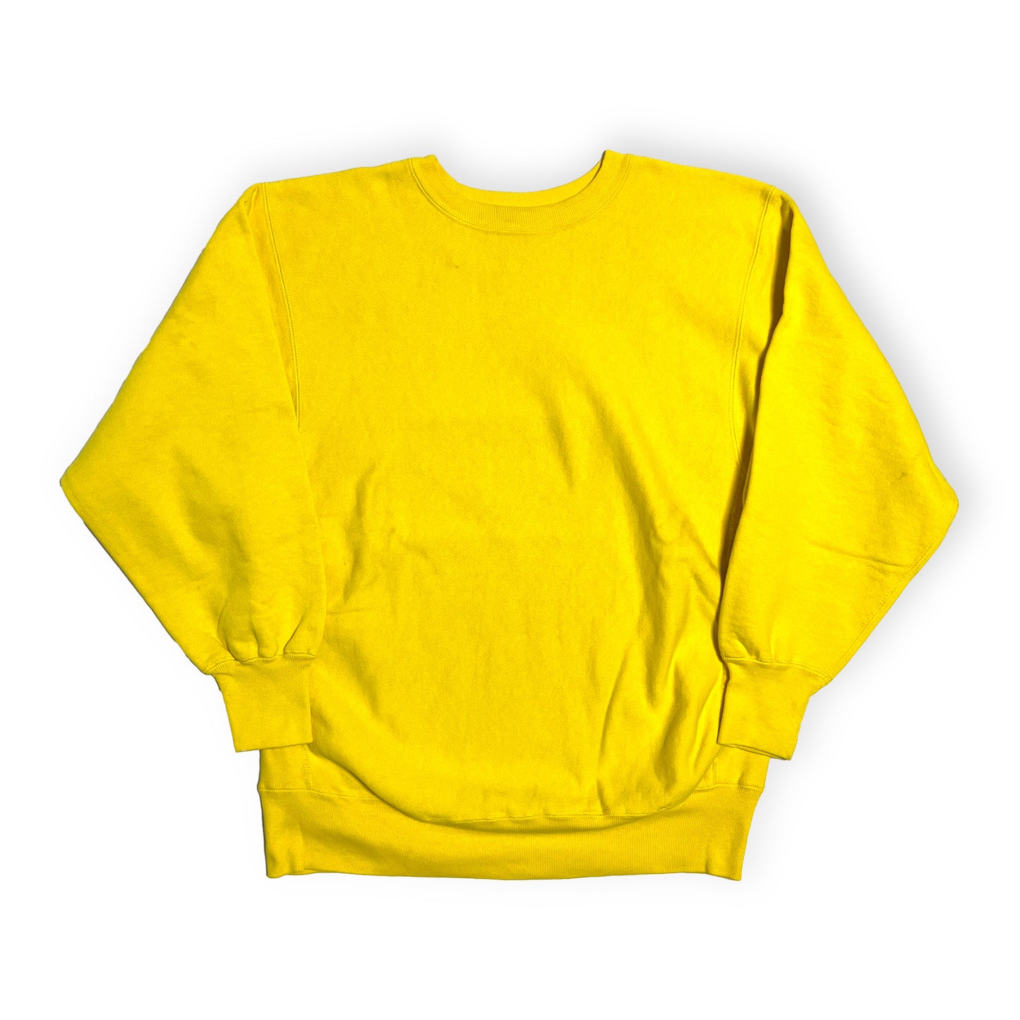 80's Champion R/W Crew Yellow 目無し Size (XL)