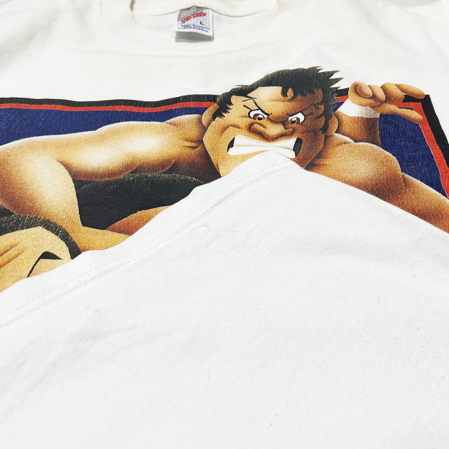 90's JERZEES アントニオ猪木 藤原喜明 T Size (L)