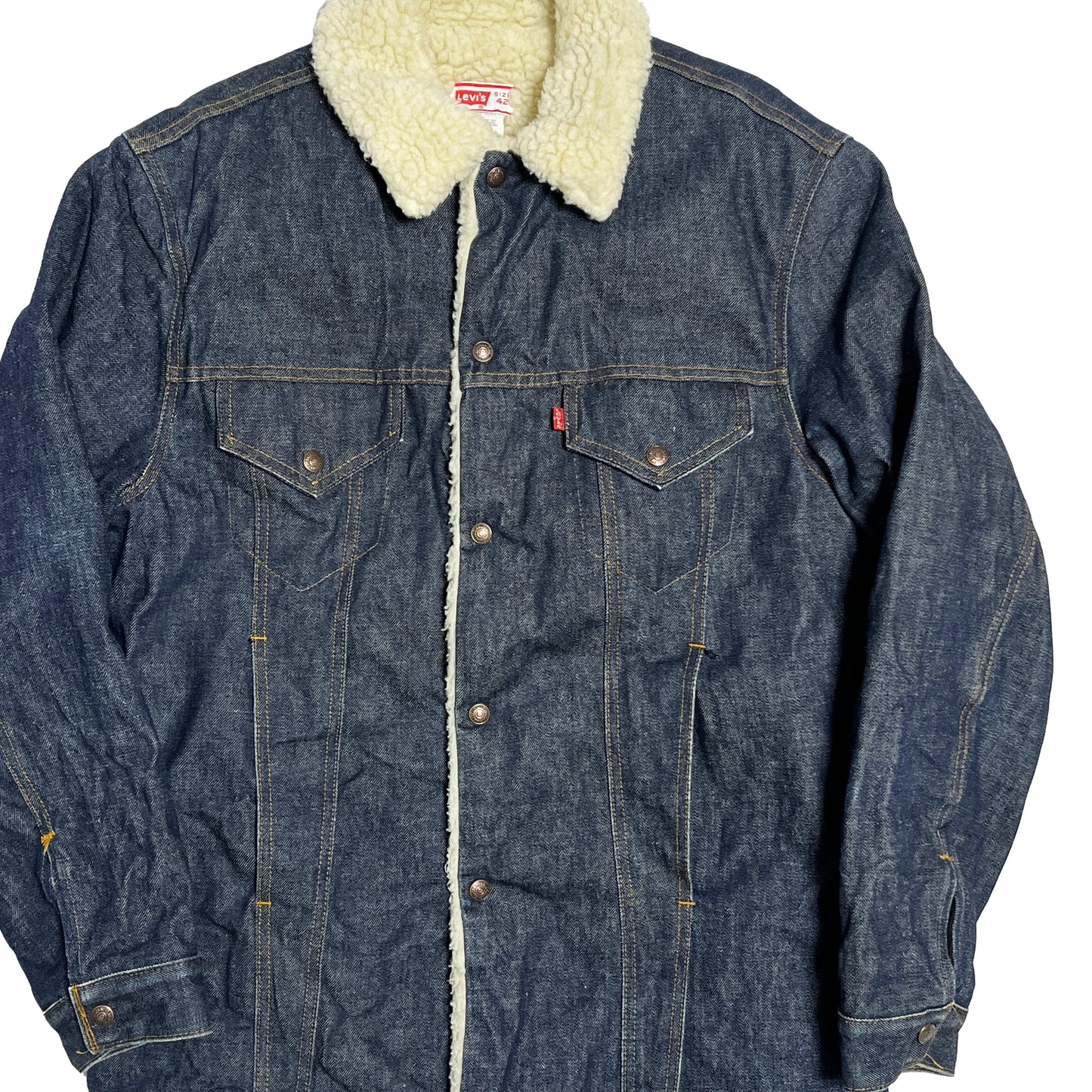 70's Levi's 71056 Boa Denim JKT 真紺 Size (42)