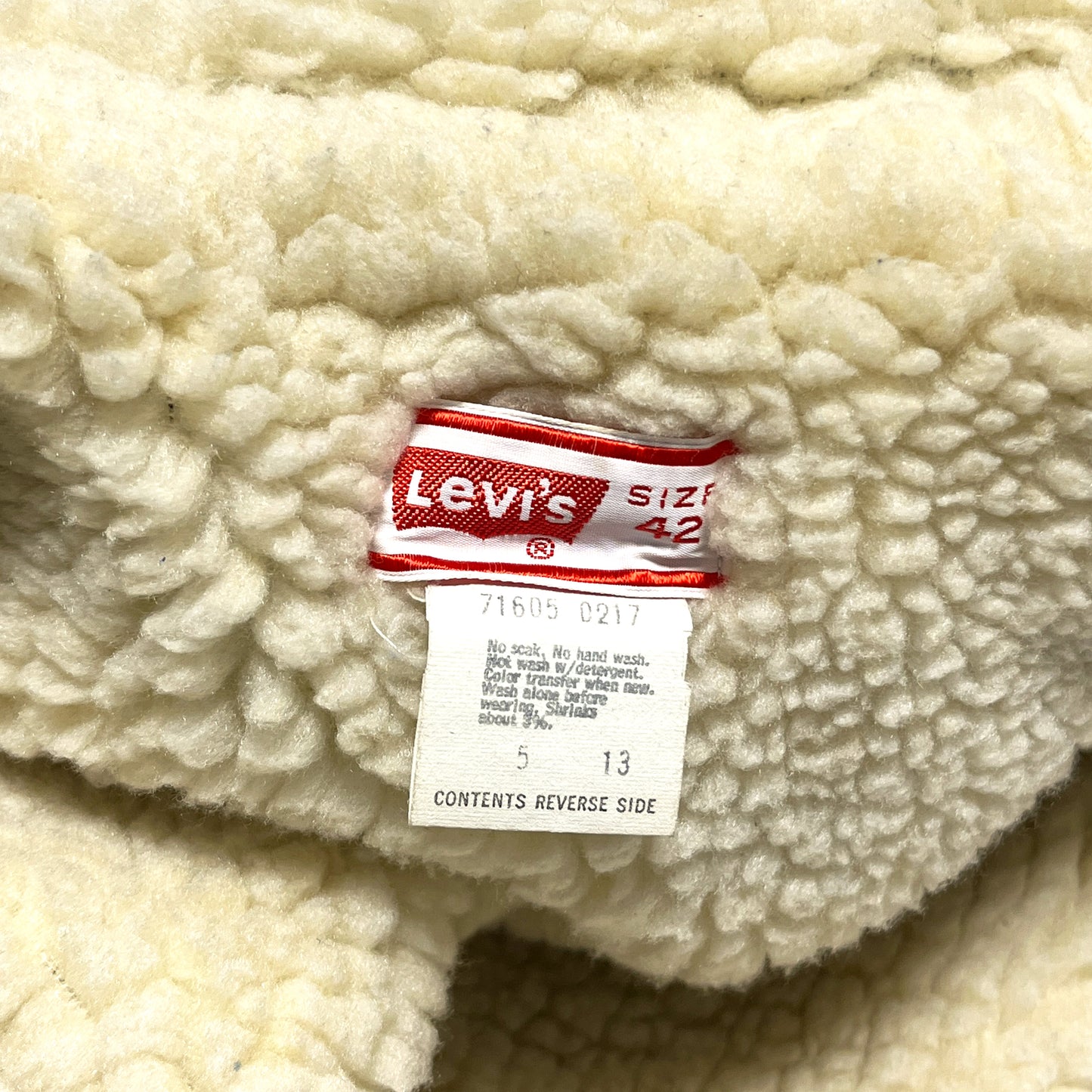 70's Levi's 71056 Boa Denim JKT 真紺 Size (42)