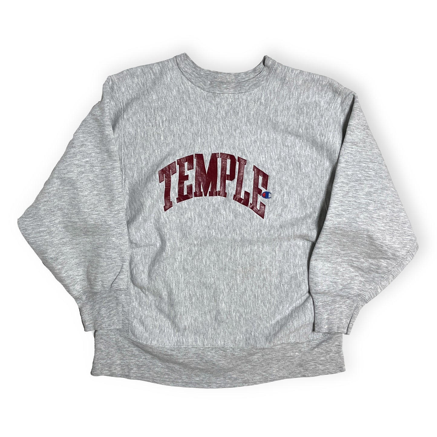 80's Champion R/W "TEMPLE" 目付き プリントあり Size (XL)