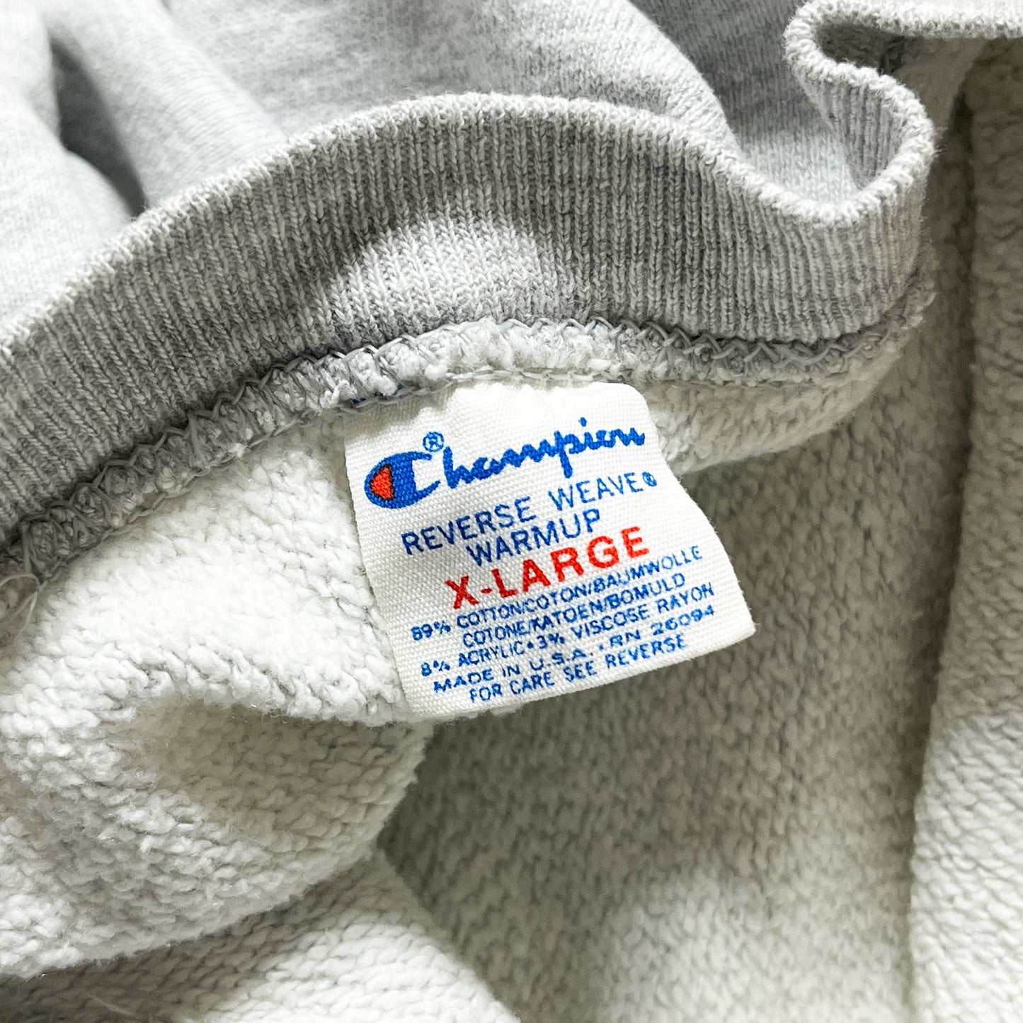80's Champion R/W "TEMPLE" 目付き プリントあり Size (XL)