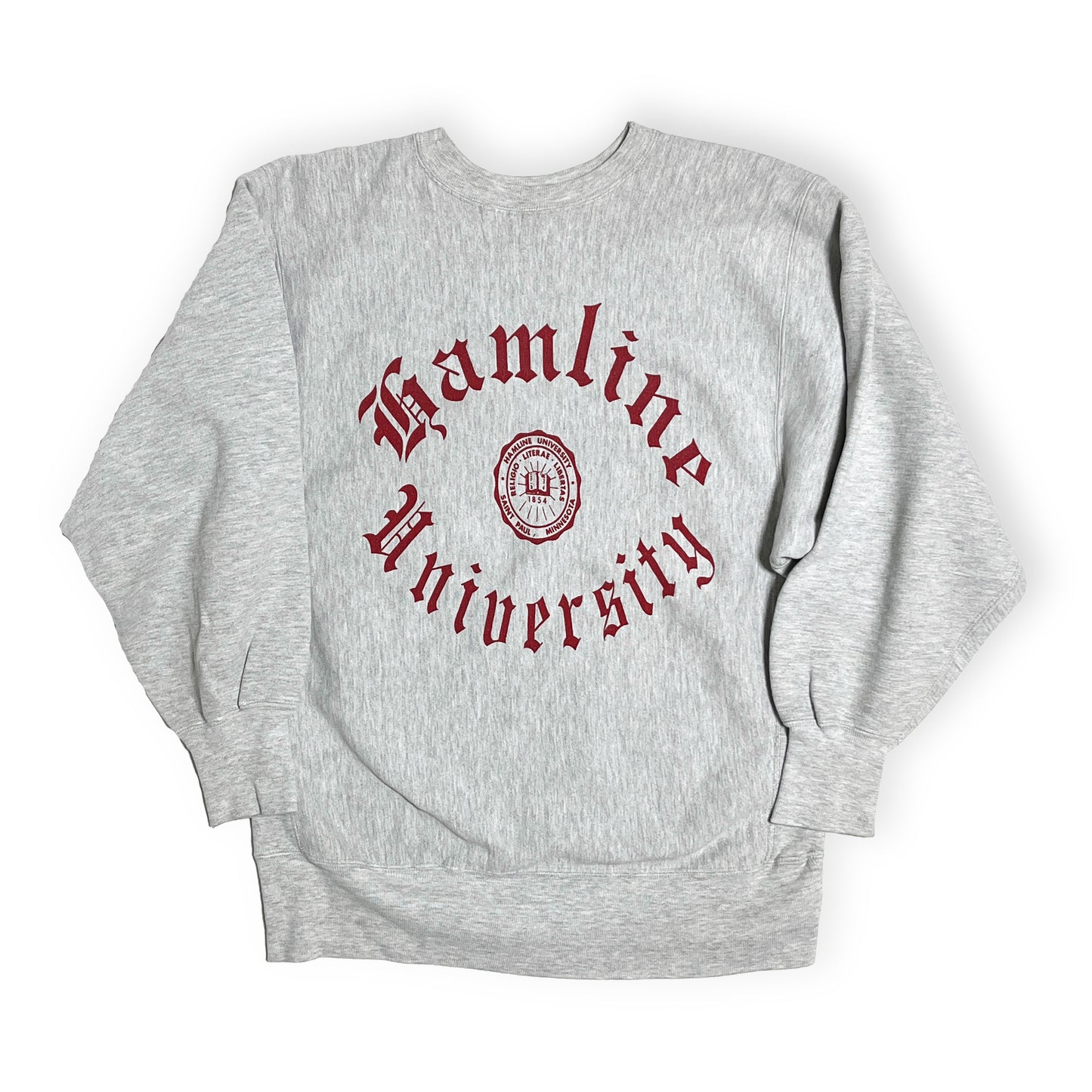 90's Champion R/W Old English 3段染み込み Size (XL)