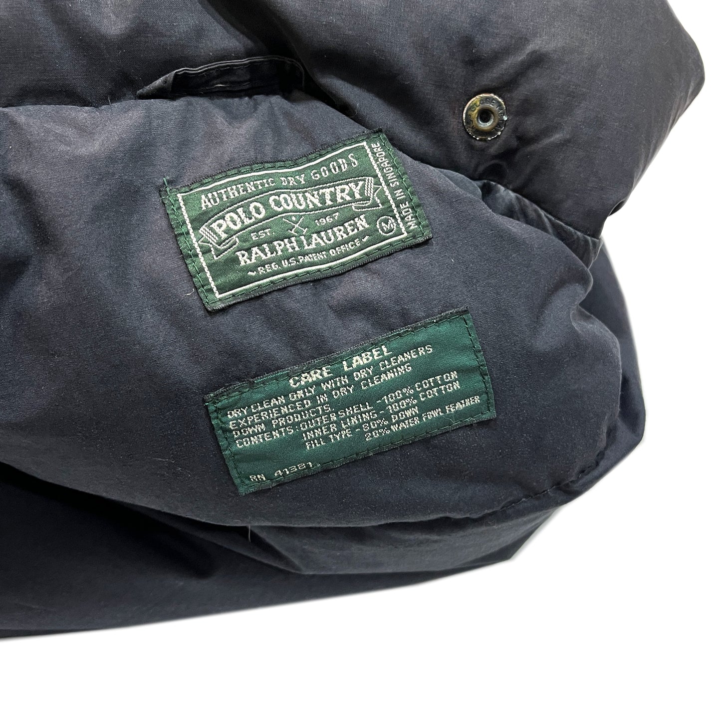 90's Polo Country Native Down JKT ブラック Size (M)