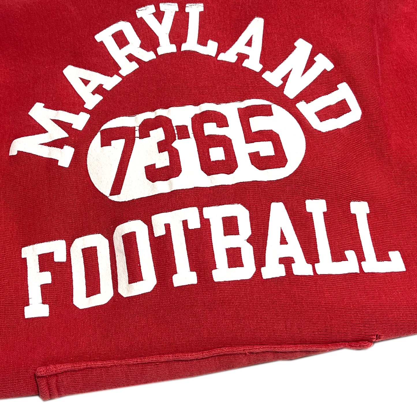 70's Champion 単色タグ R/W Parka "MARYLAND 73-65 FOOTBALL" 3段プリント Size (XL)
