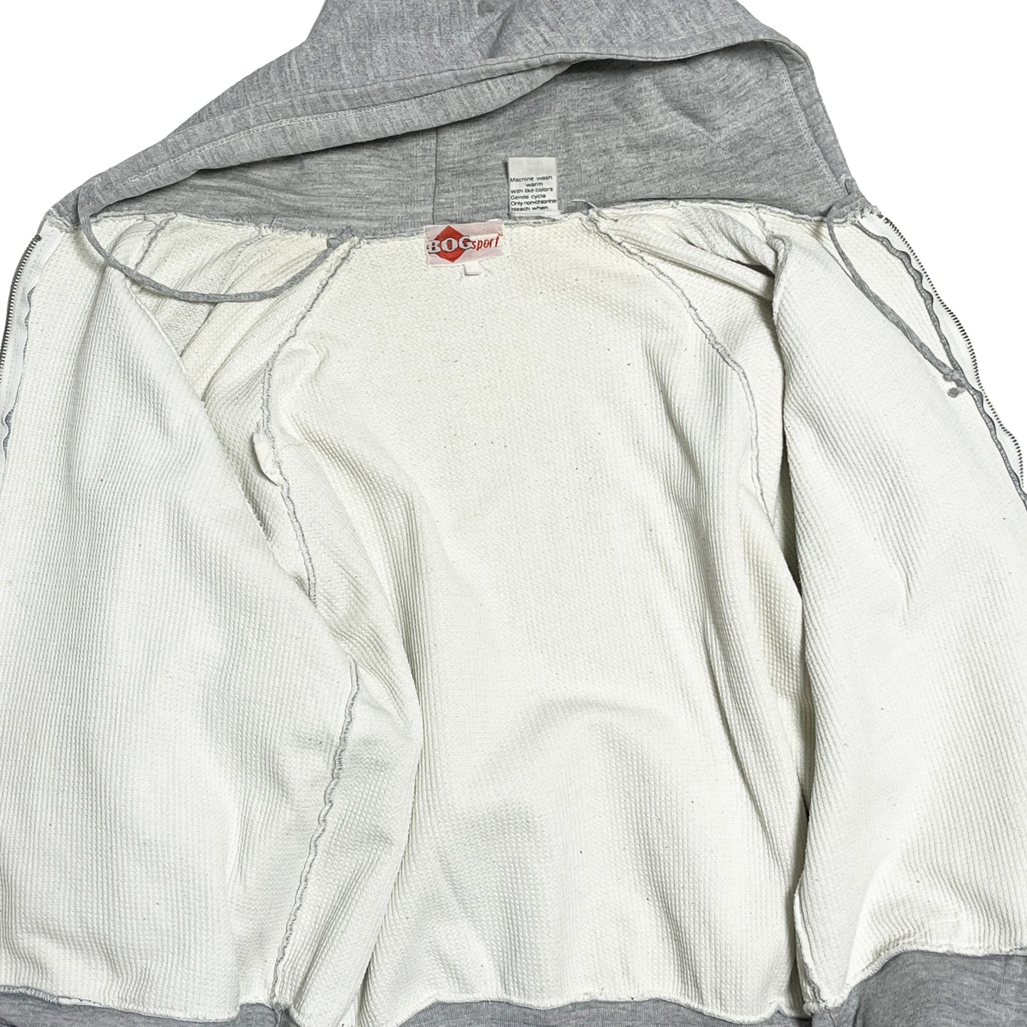 80's〜 BOG Sport Zip Parka Gray 裏サーマル付き Size (L)位 ルーマニア製