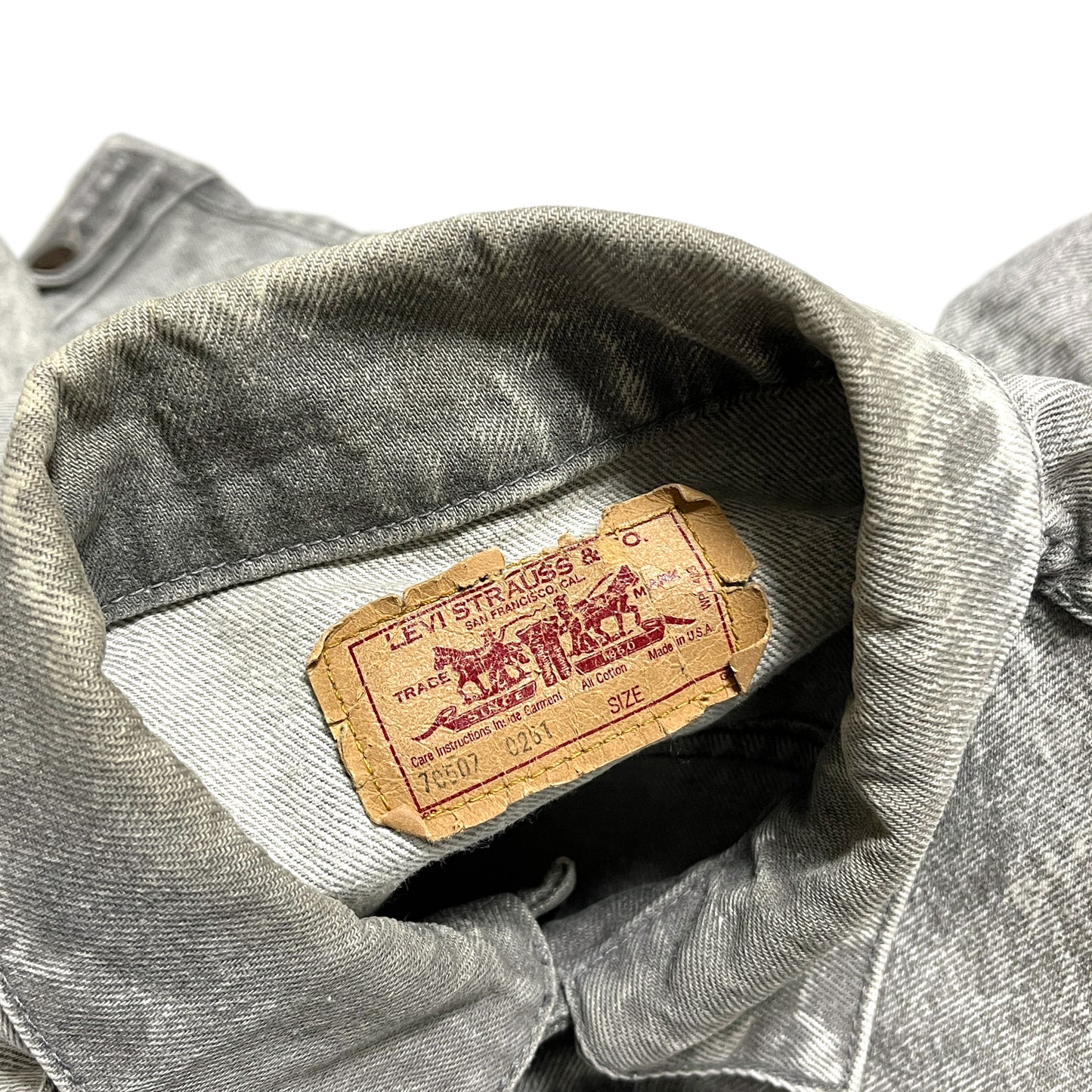80's〜 Levi's 70507 Gray Denim JKT Size (L)