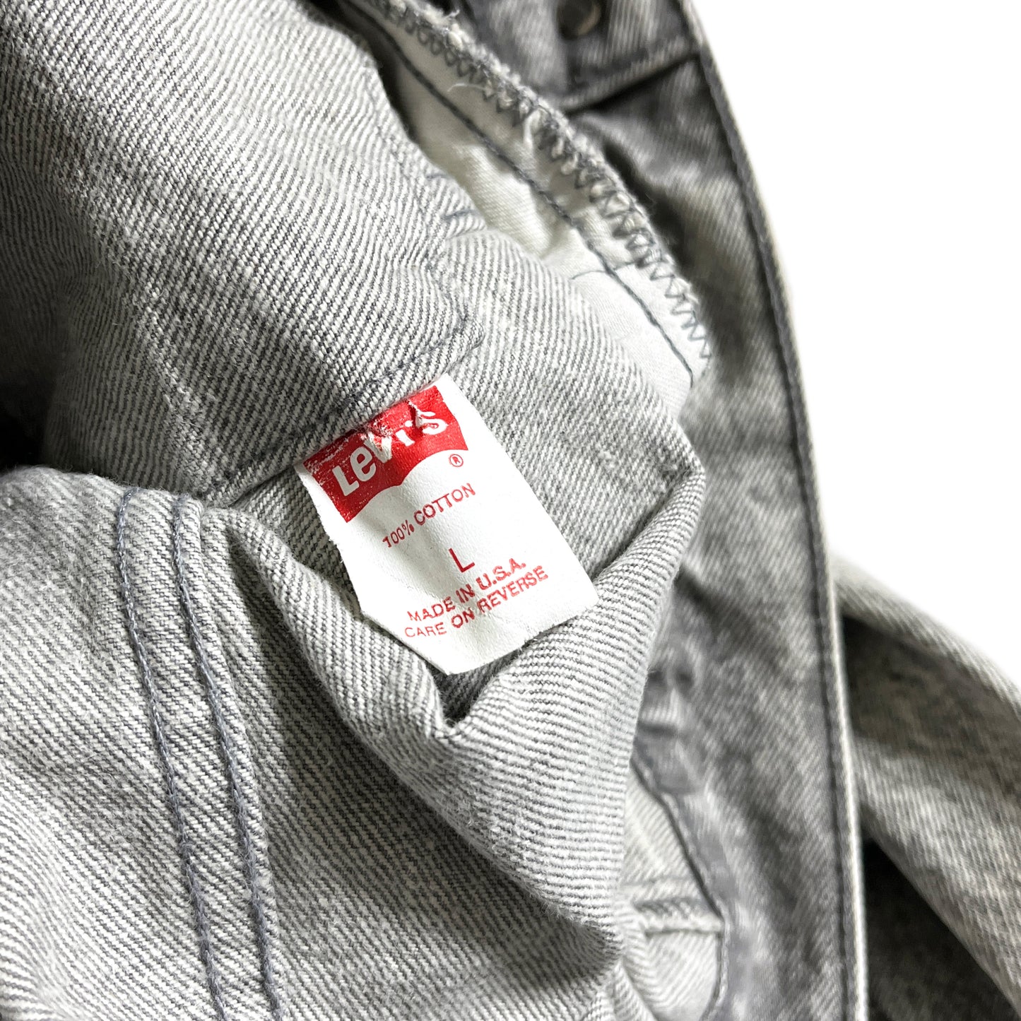 80's〜 Levi's 70507 Gray Denim JKT Size (L)