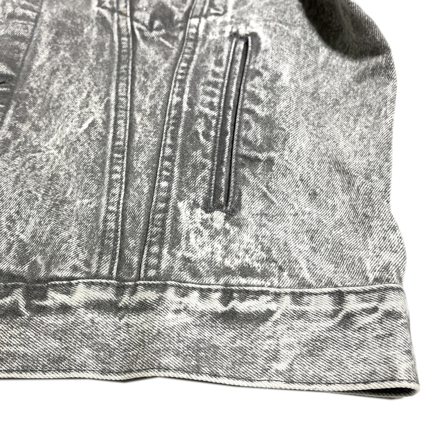 80s〜 Levi's 70507 Gray Denim JKT L ディテール 2 ボタン ジーン素材 ボタン