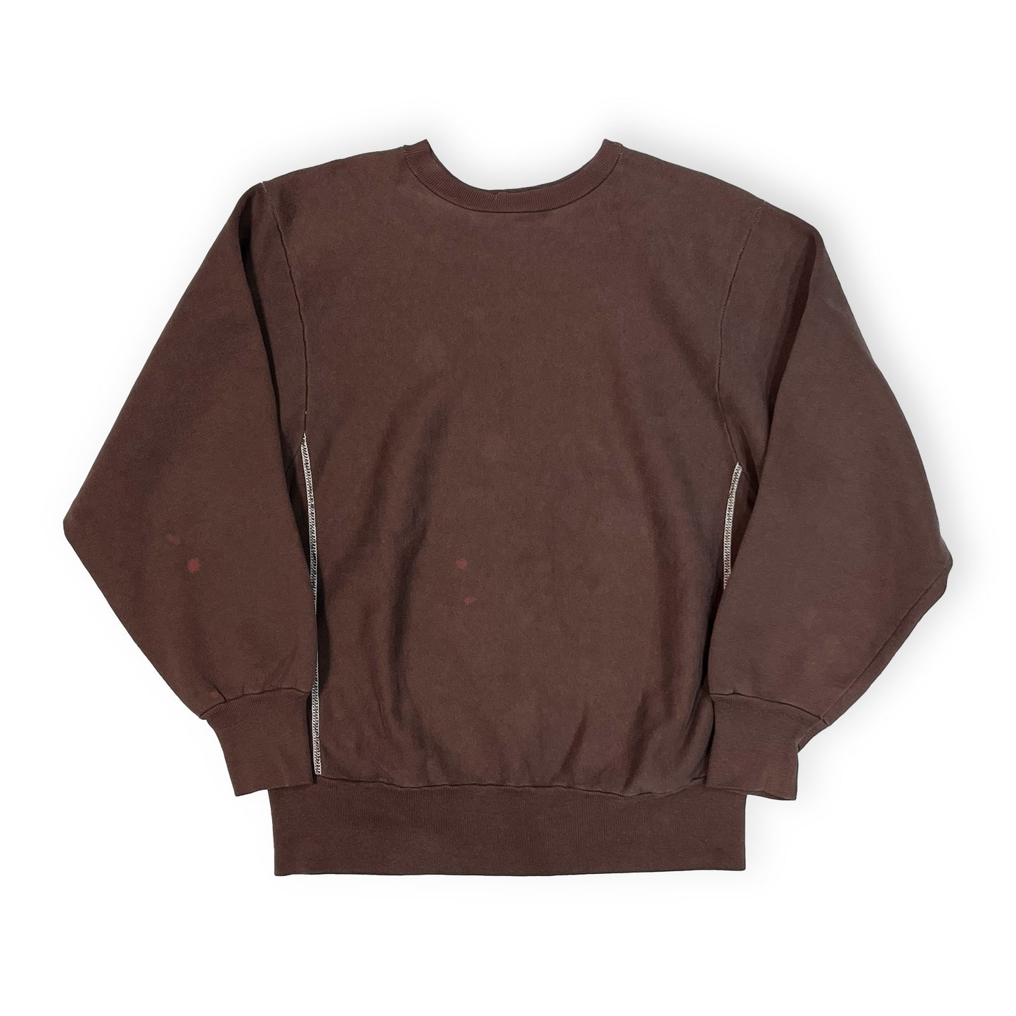 90's Champion R/W 内縫いブラウン 目無し Size (XL) レアカラー!