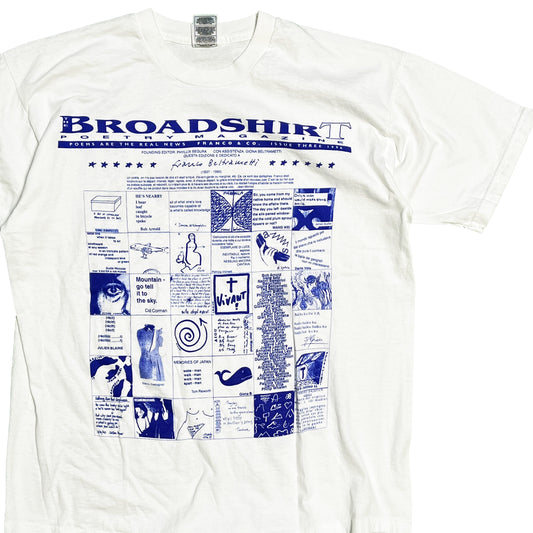 90's FRUIT OF THE LOOM Broadshirt Poetry Magazine T Size (XL)