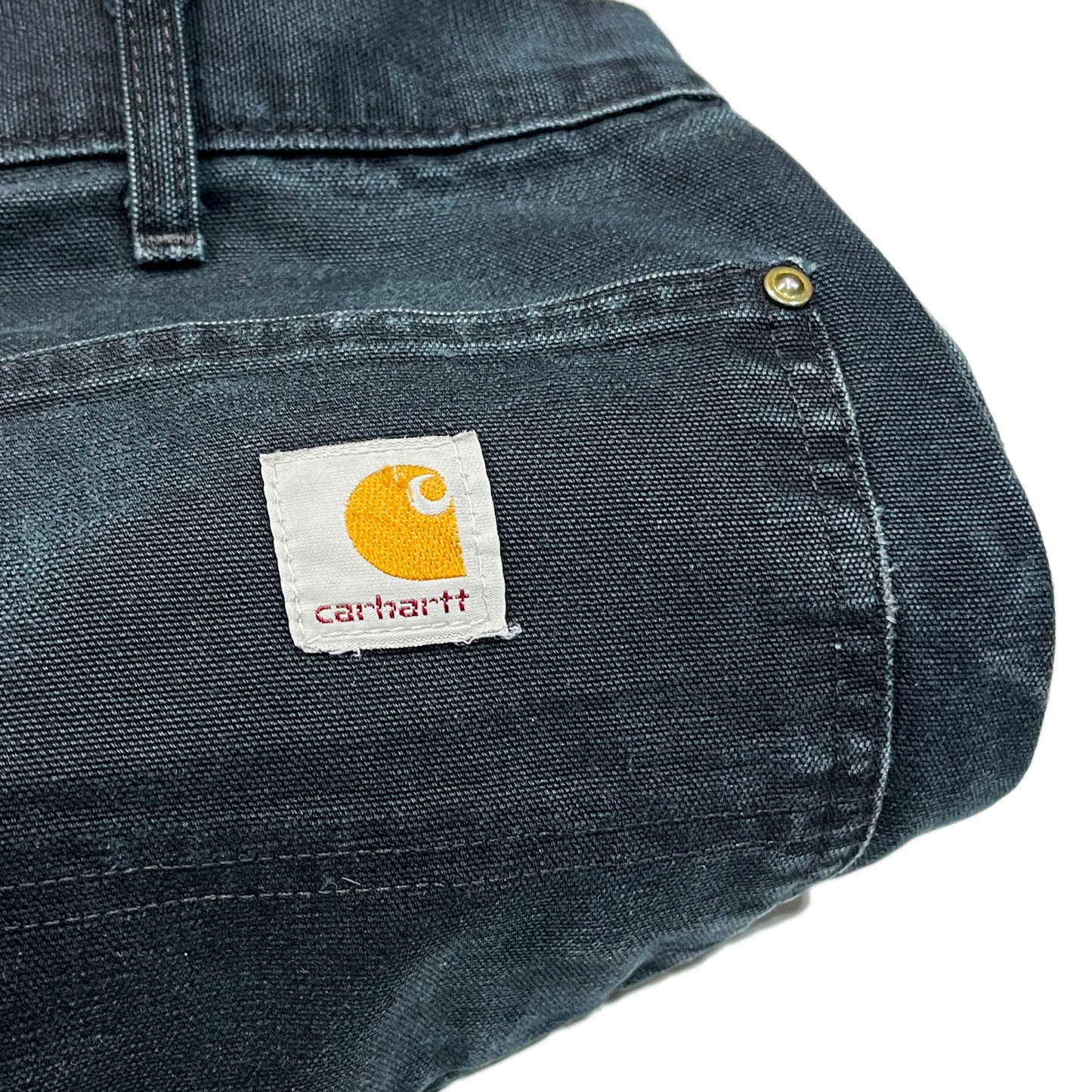 アメリカ製 Carhartt ダブルニー ペインターPT ブラック Size (W34 L30)位