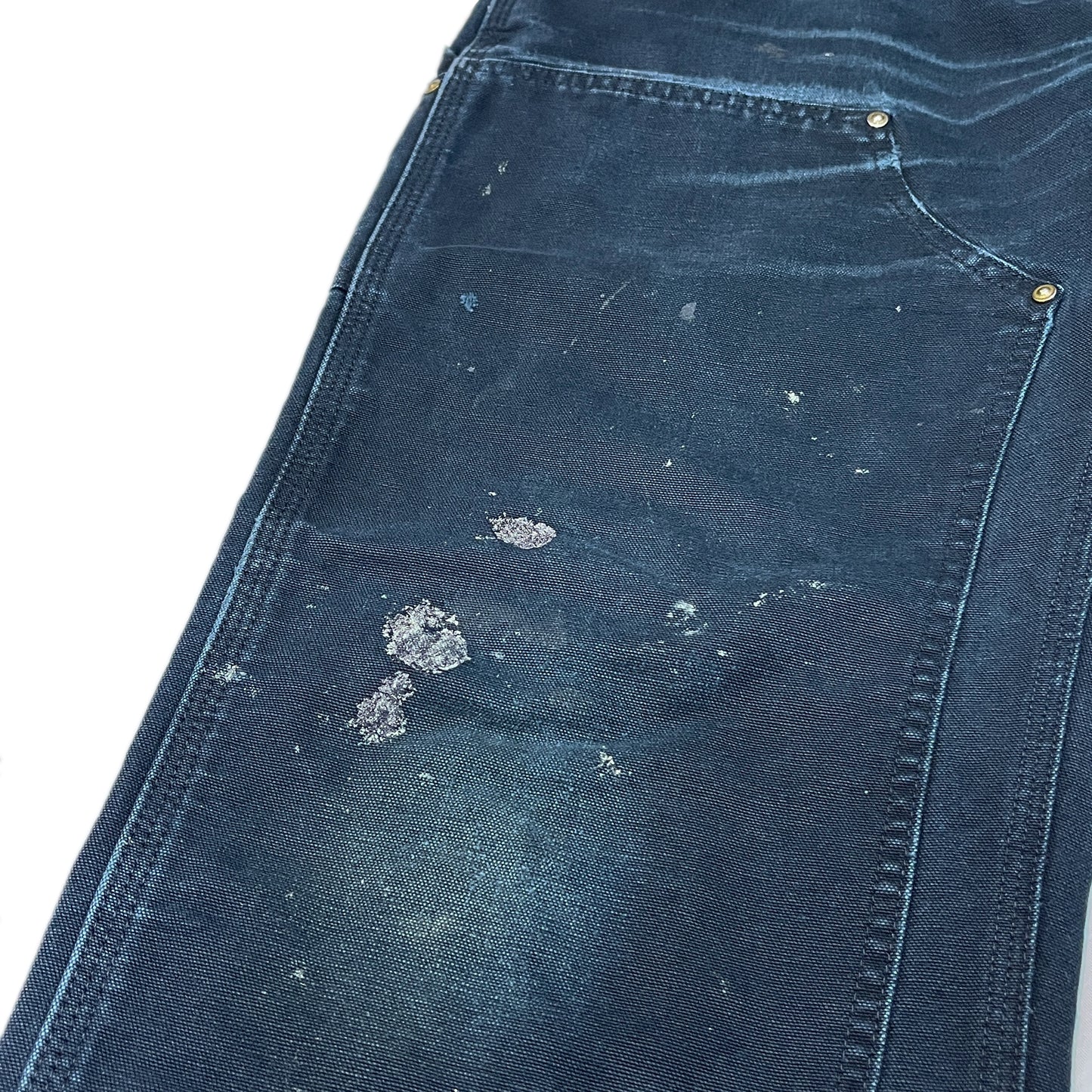 アメリカ製 Carhartt ダブルニー ペインターPT ブラック Size (W34 L30)位