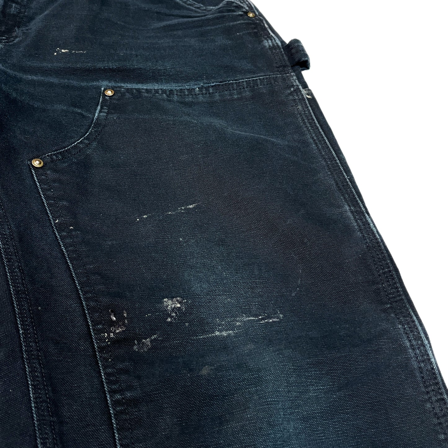アメリカ製 Carhartt ダブルニー ペインターPT ブラック Size (W34 L30)位