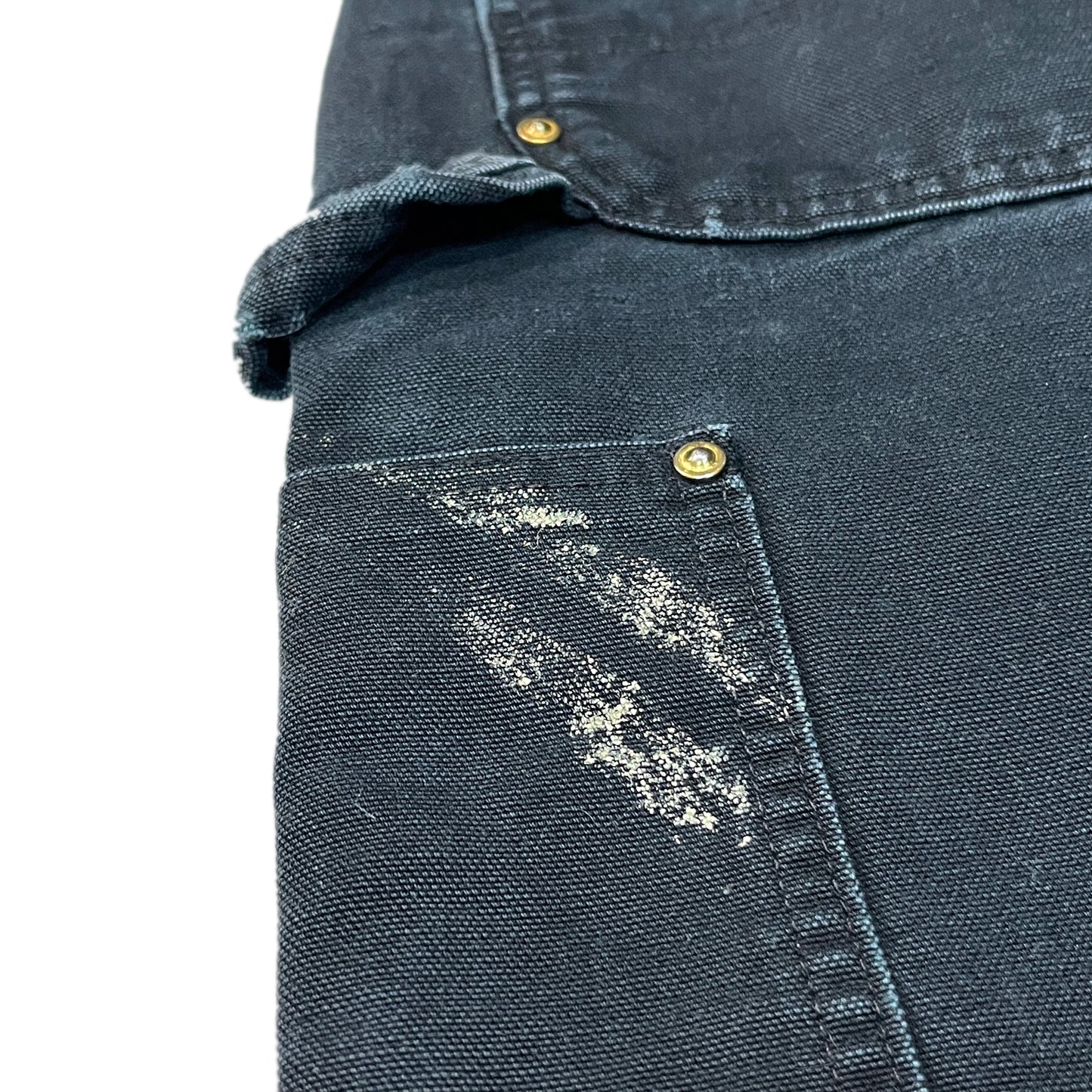 アメリカ製 Carhartt ダブルニー ペインターPT ブラック Size (W34 L30)位
