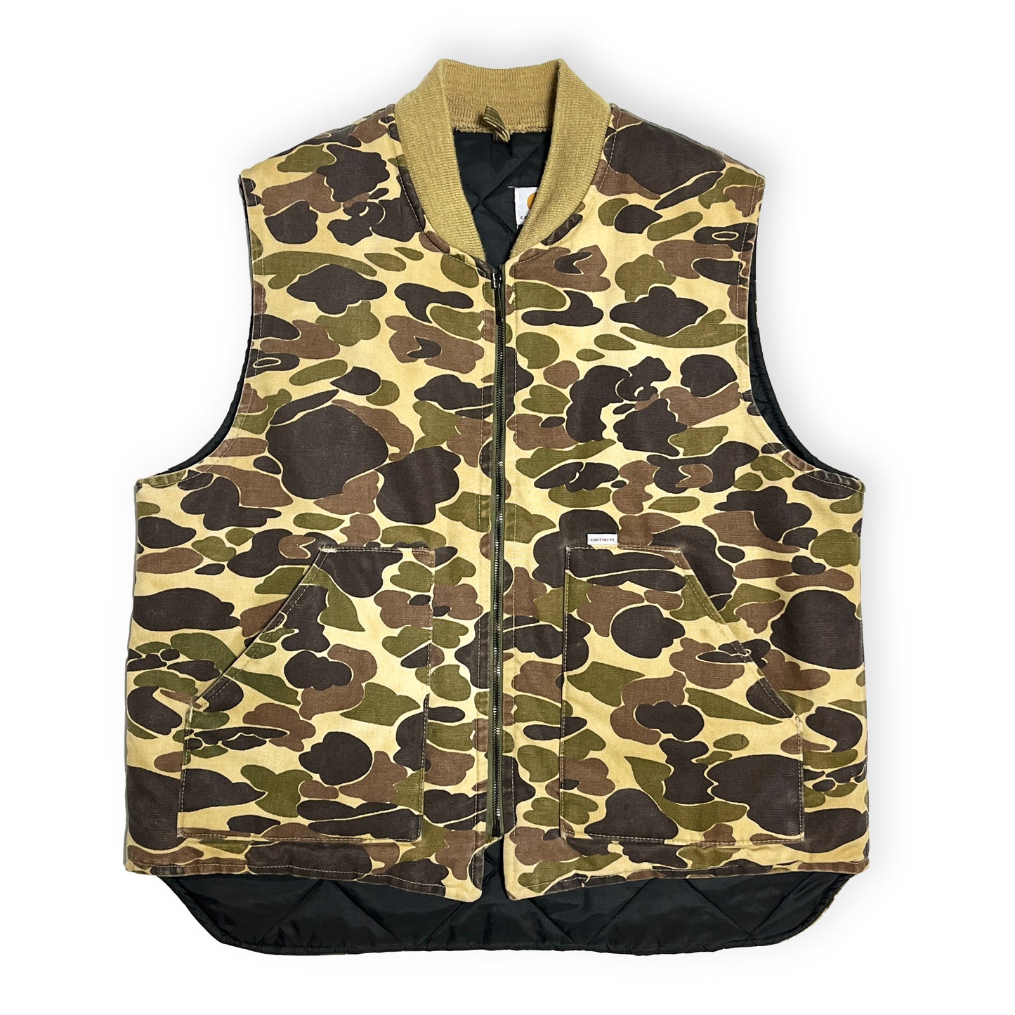 80's Carhartt DUCK VEST ダックハンターカモ Size (XL)