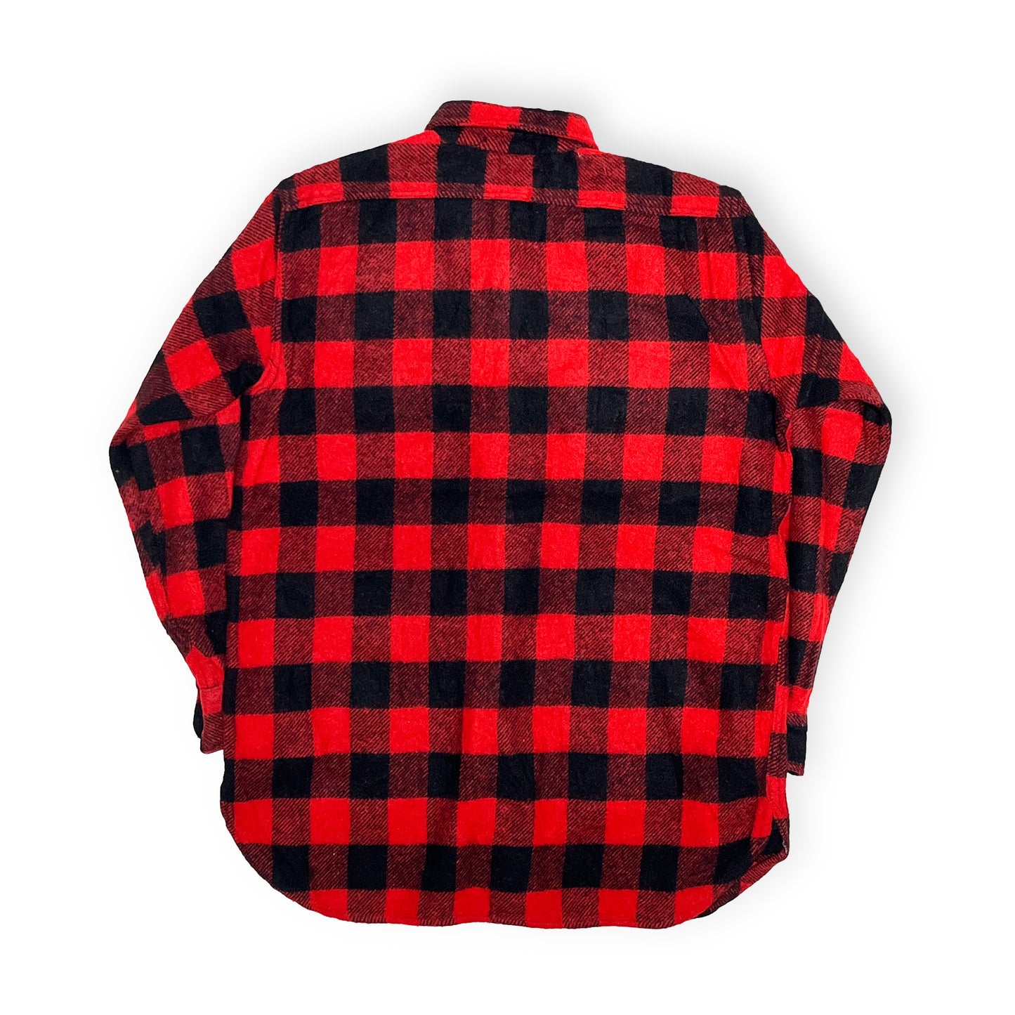 60's PILGRIM バッファローチェック Wool CPO SH 実寸(XL)位 ビッグサイズ!