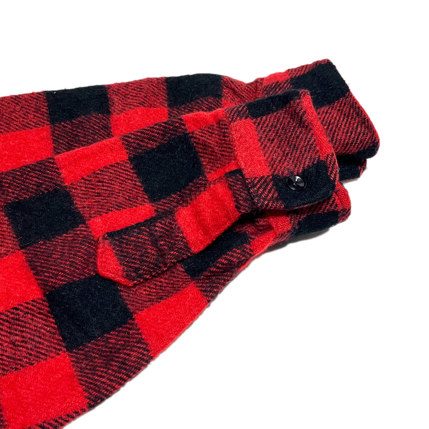 60's PILGRIM バッファローチェック Wool CPO SH 実寸(XL)位 ビッグサイズ!