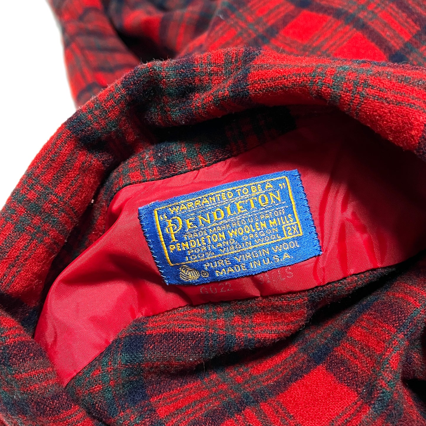 70's Pendlton WOOL SH Size (2X) 希少サイズ!