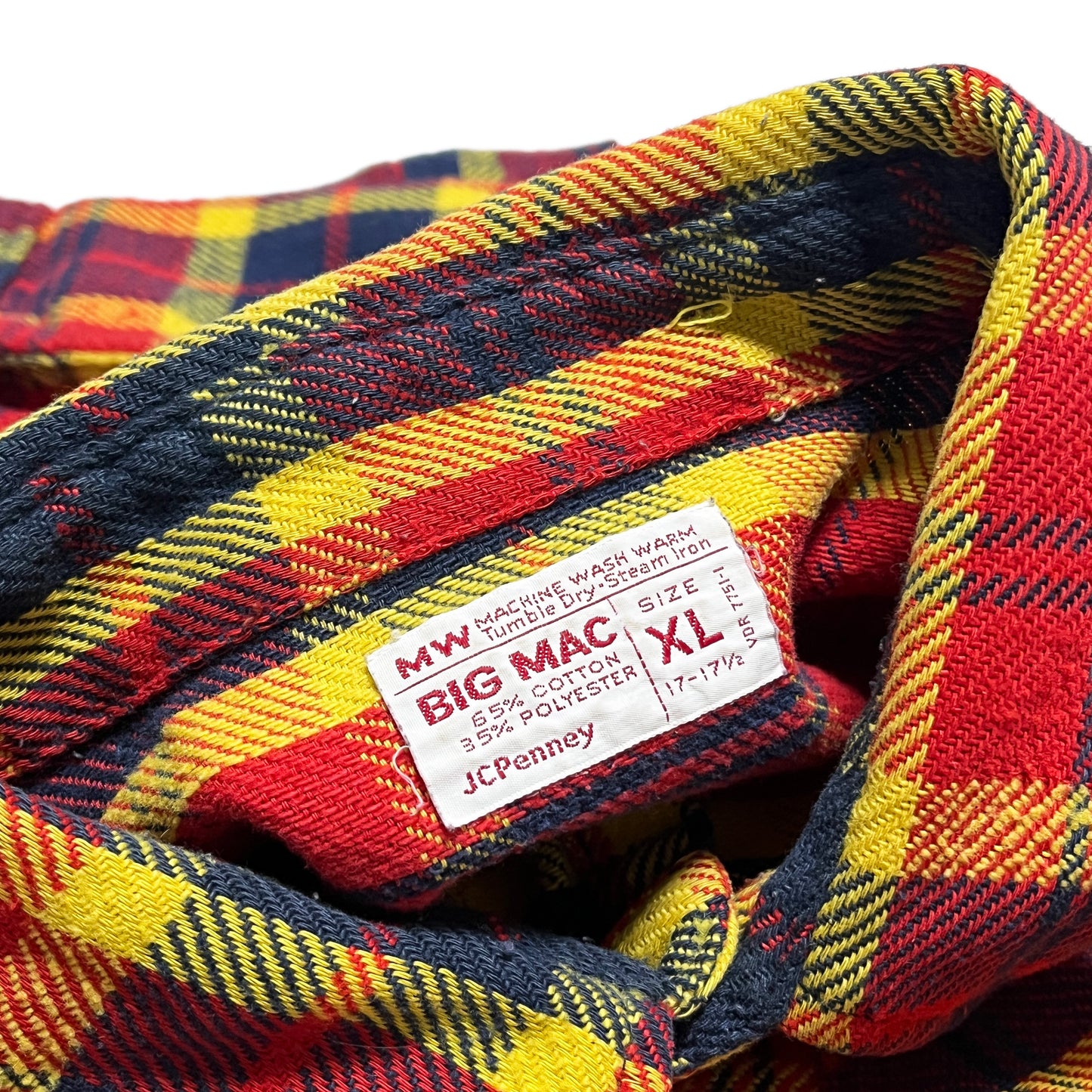 70's BIG MAC Nel SH 好配色チェック Size (XL) ビッグサイズ!